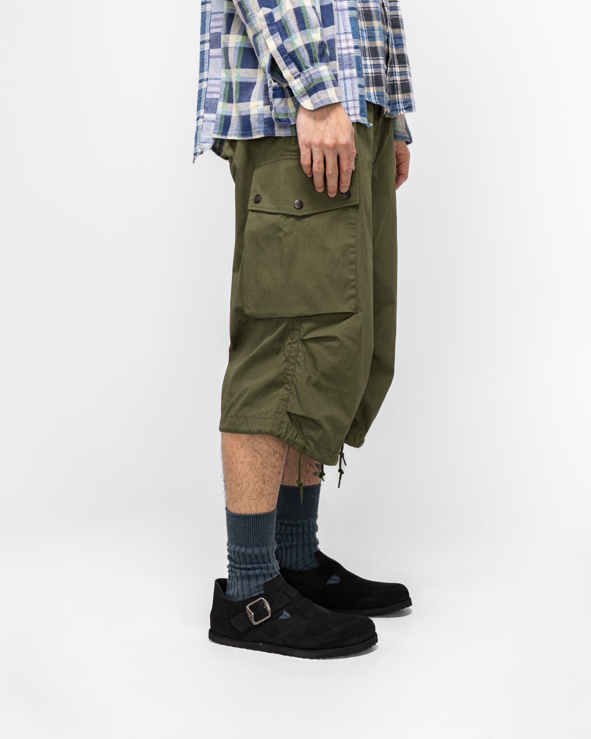 Needles Field Short - Olive C/N Oxford