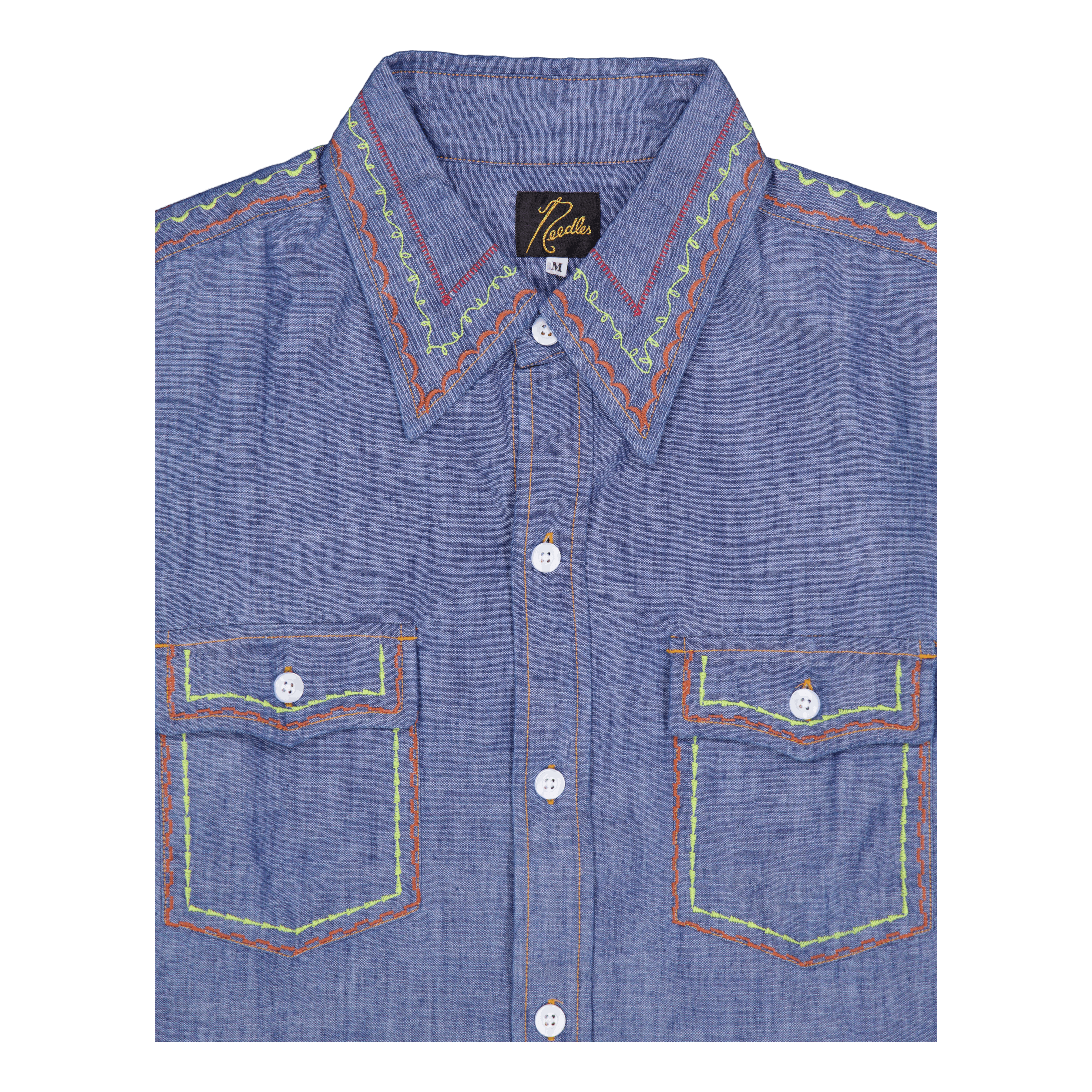Needles Work Shirt - Cotton Ch Blue
