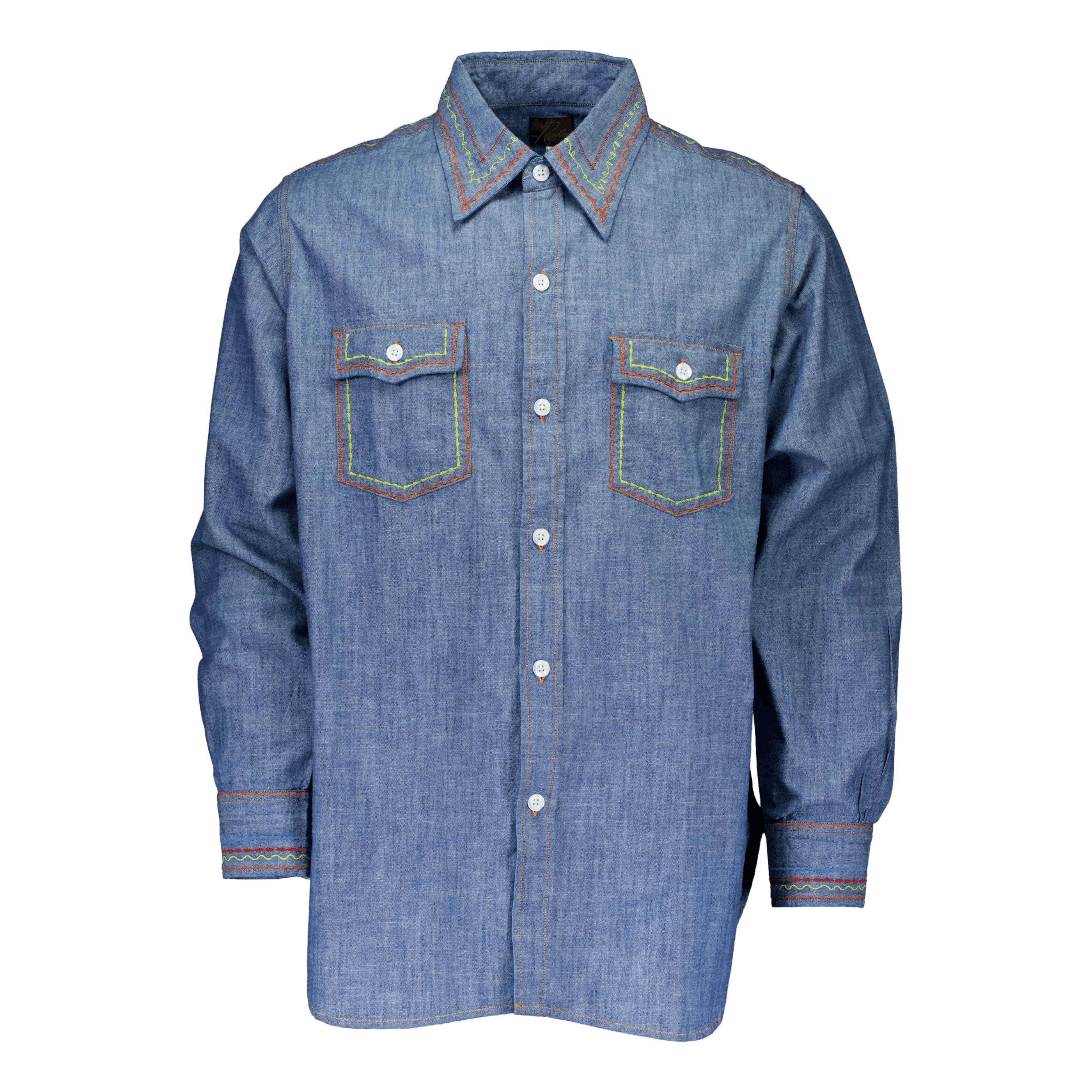Needles Work Shirt - Cotton Ch Blue
