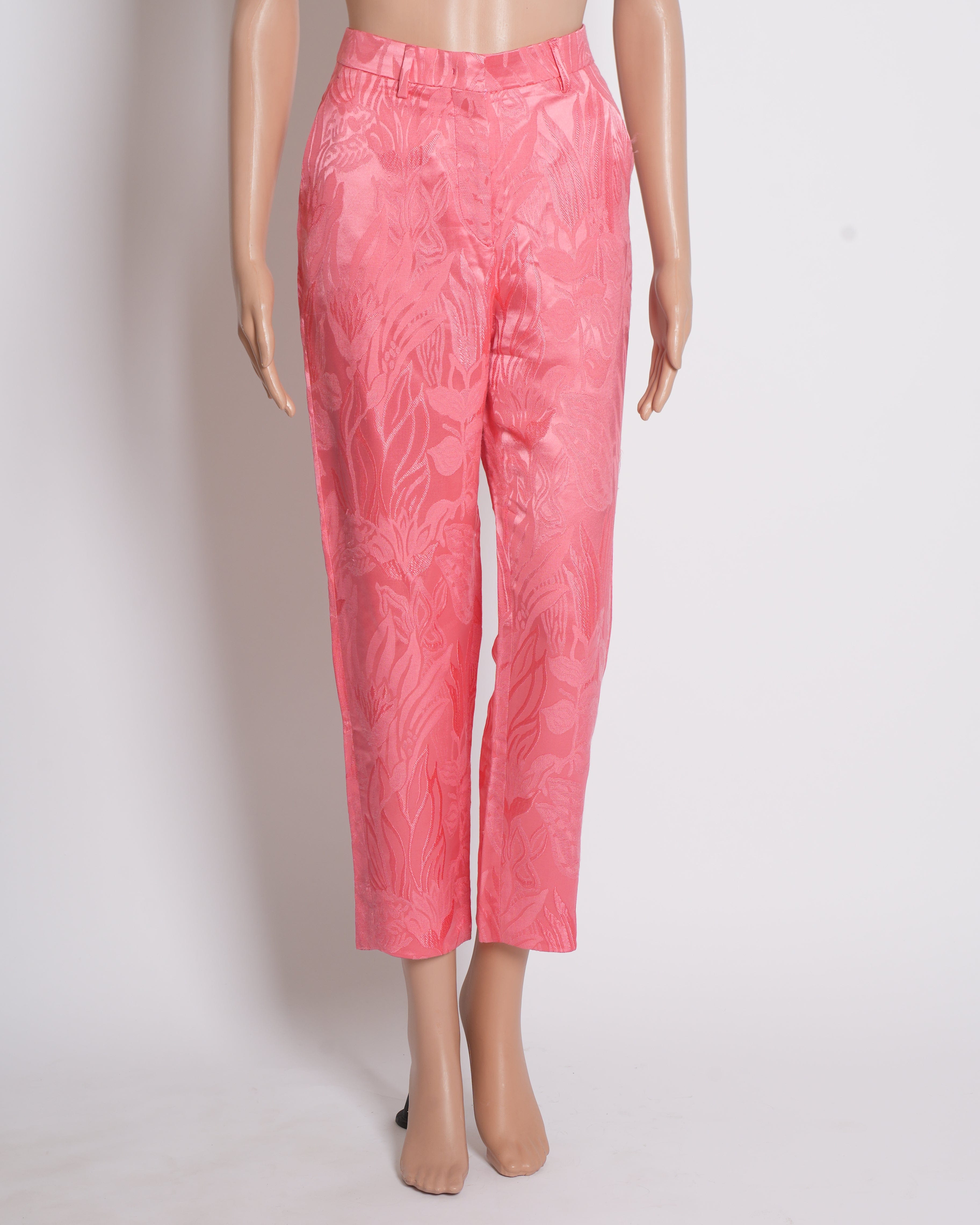 Etro Ton On Tone Paisley Pattern Women's Pants