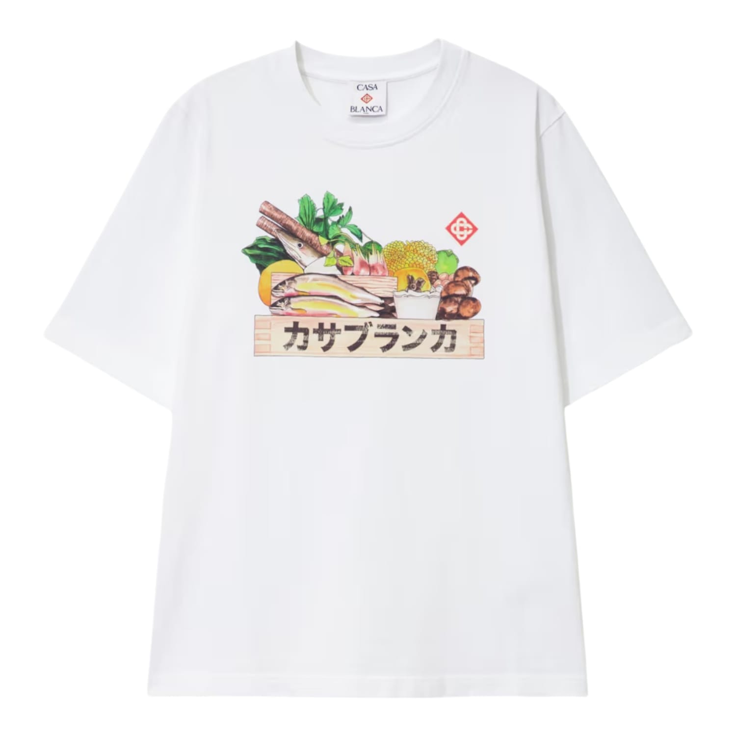 Casablanca Ingredients Print T - Shirt White