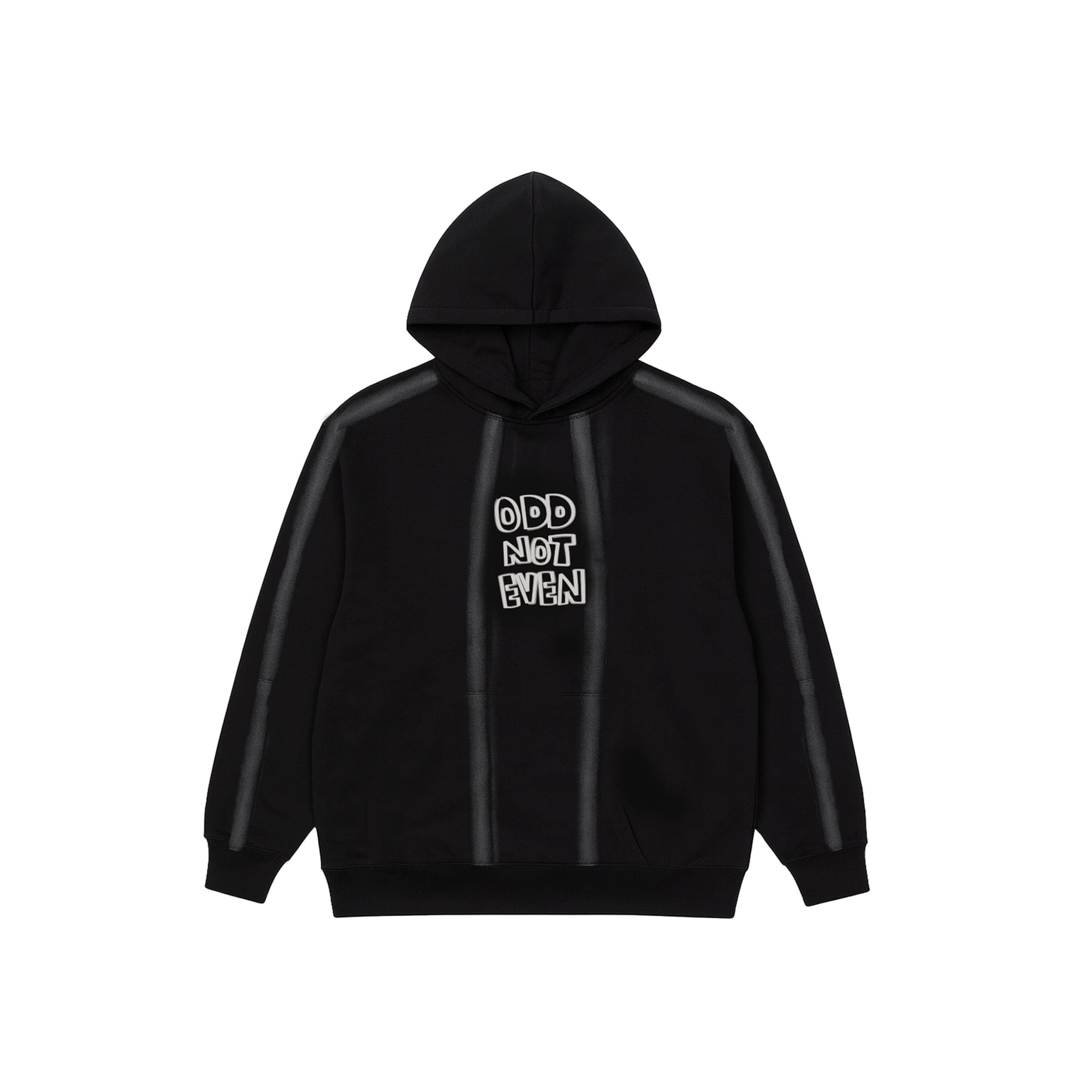 Oddnoteven Spray Black Hoodie