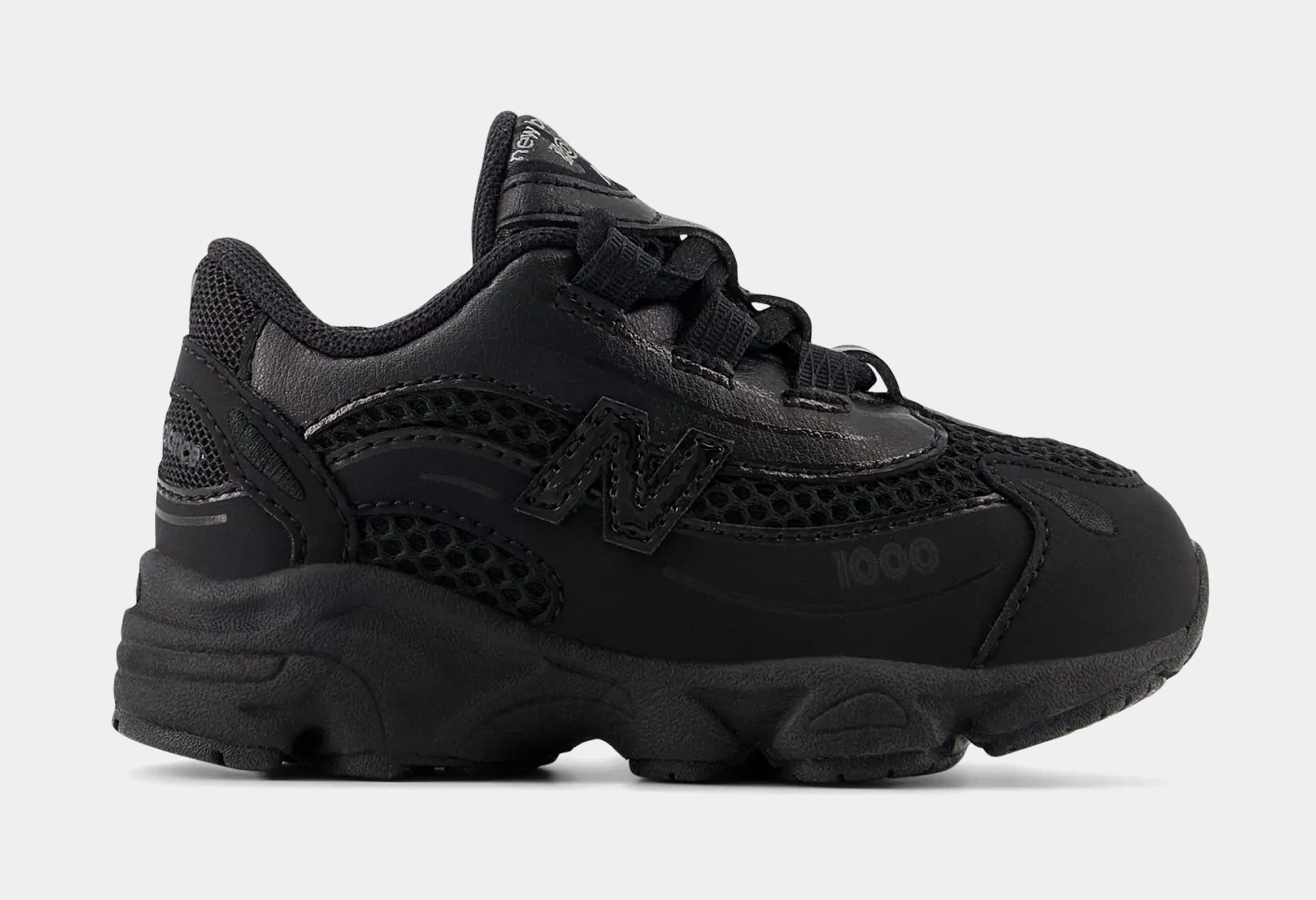 Newbalance 1000 Bungee Lace Infant Toddler Lifestyle Shoes (Black)
