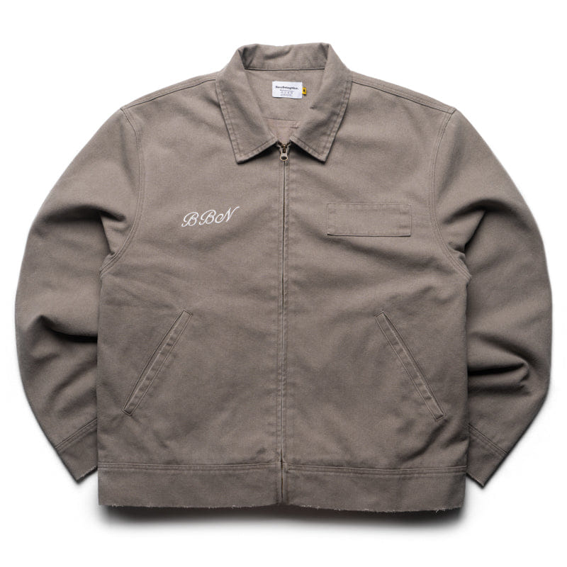 Blue Politics Busy Being Nice Blue Collar Jacket - Grey