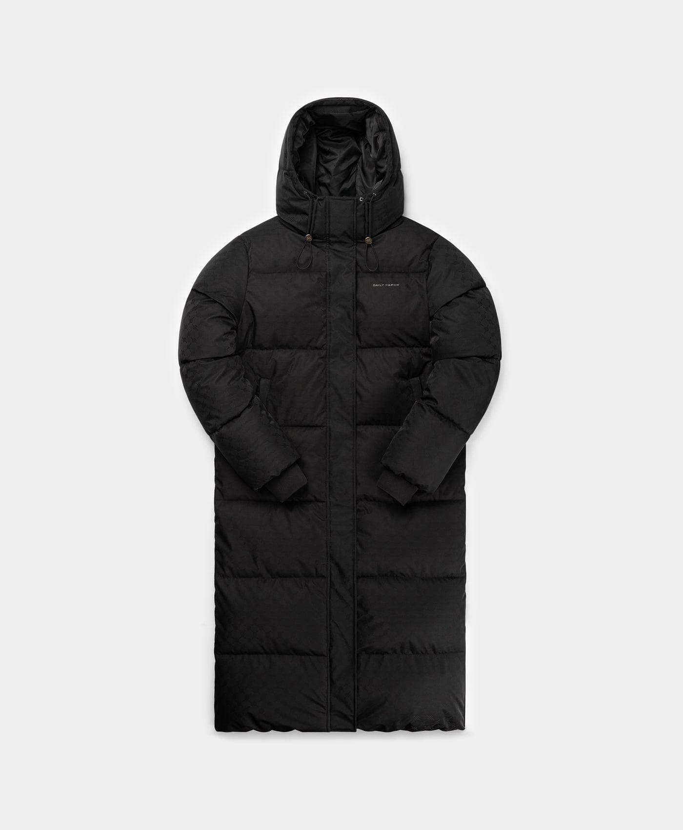 Monogram Black Monogram Long Puffer Jacket