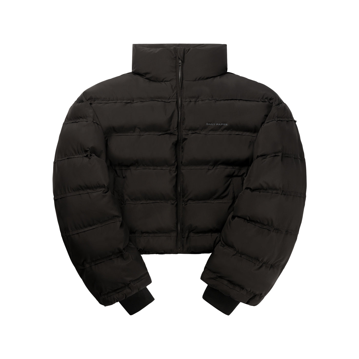 Daily Paper Black Relaxed Short Puffer