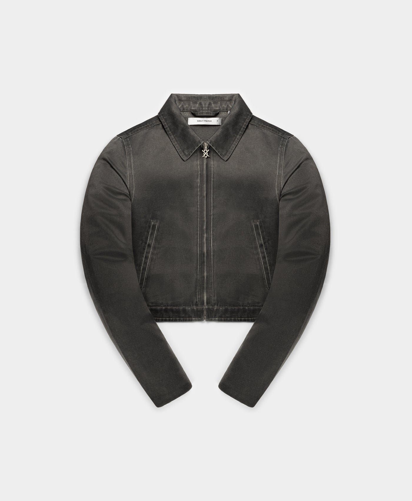 Daily Paper Black Oyster Satin Washed Jacket