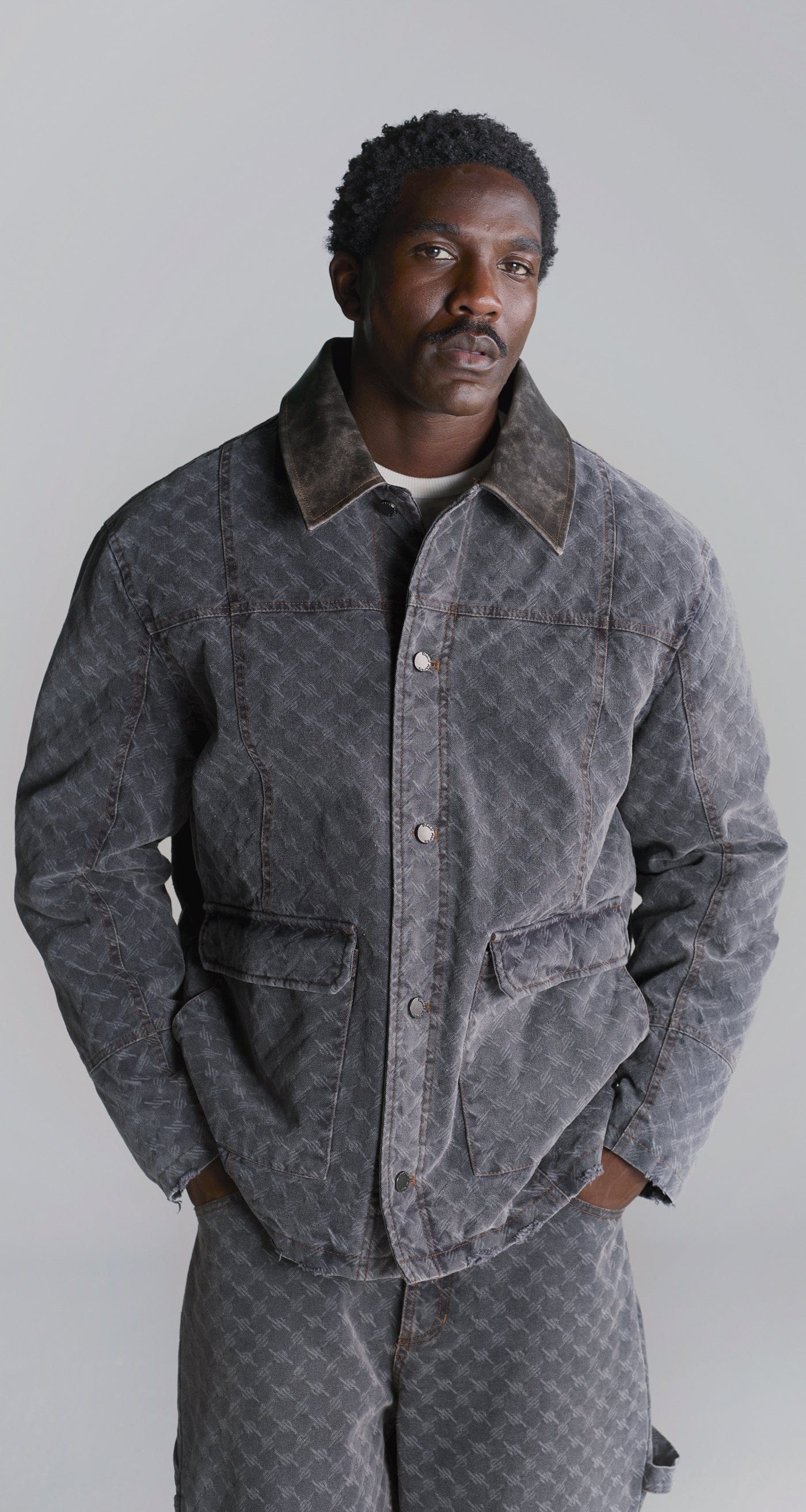 Monogram Grey Monogram Workwear Jacket