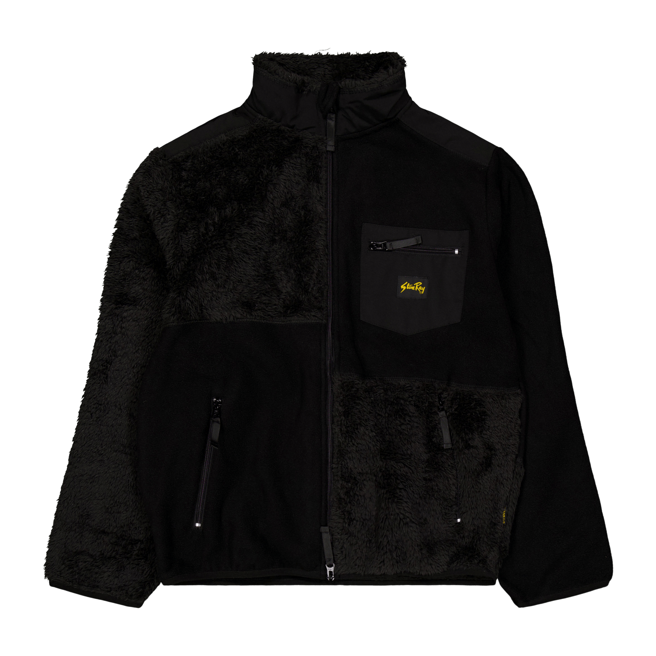 Stan Ray Patchwork Fleece Jacket Black
