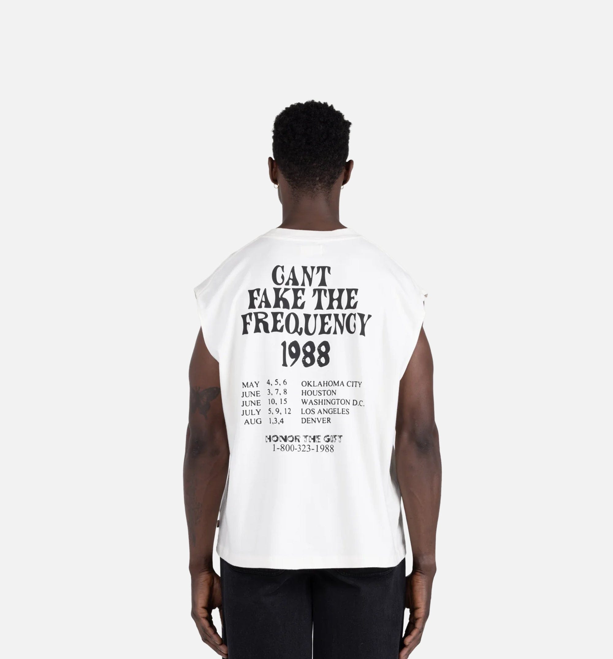 HONOR Frequency Mens Tank - White