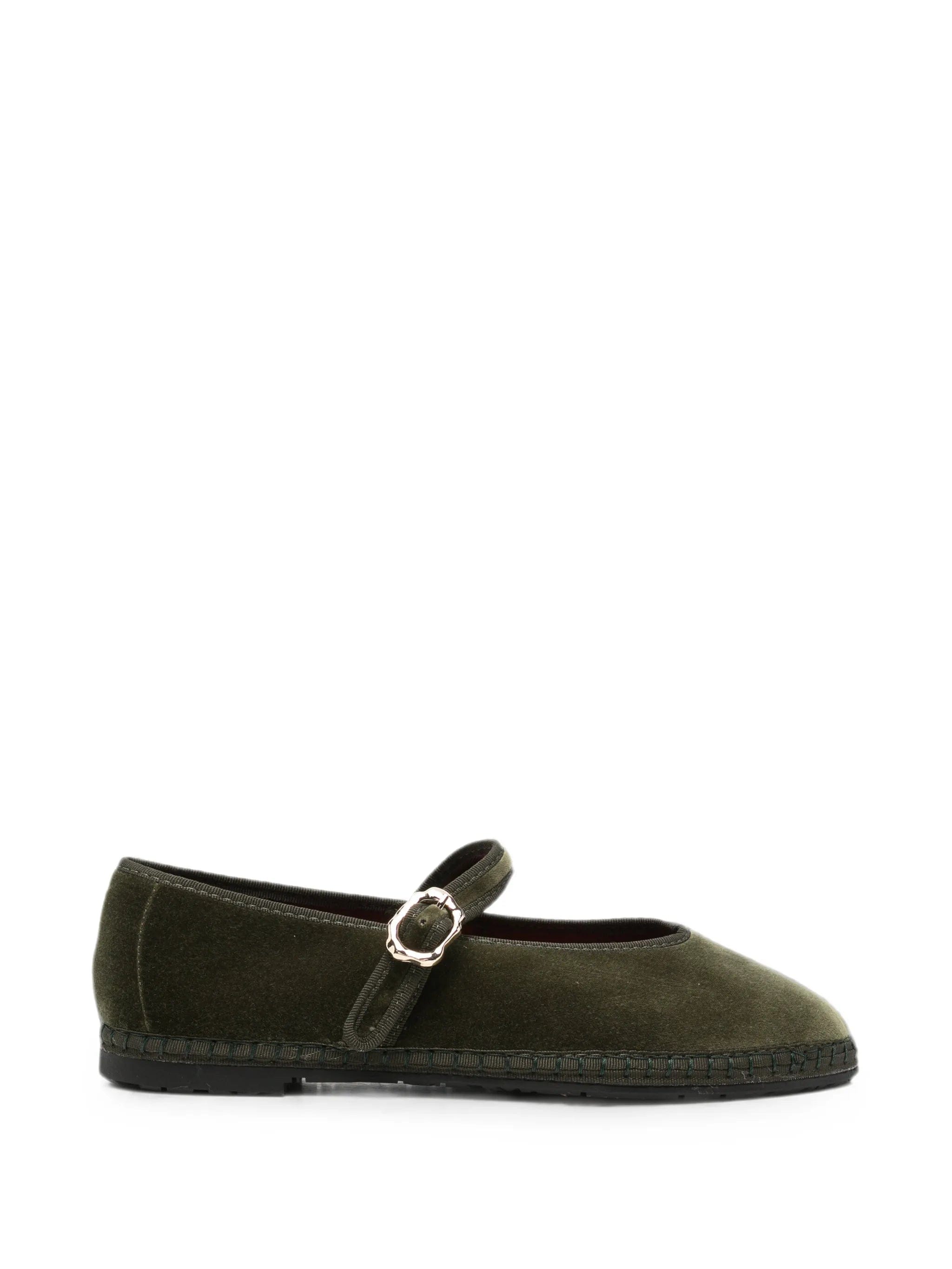 Flabelus Pierre velvet ballet flats