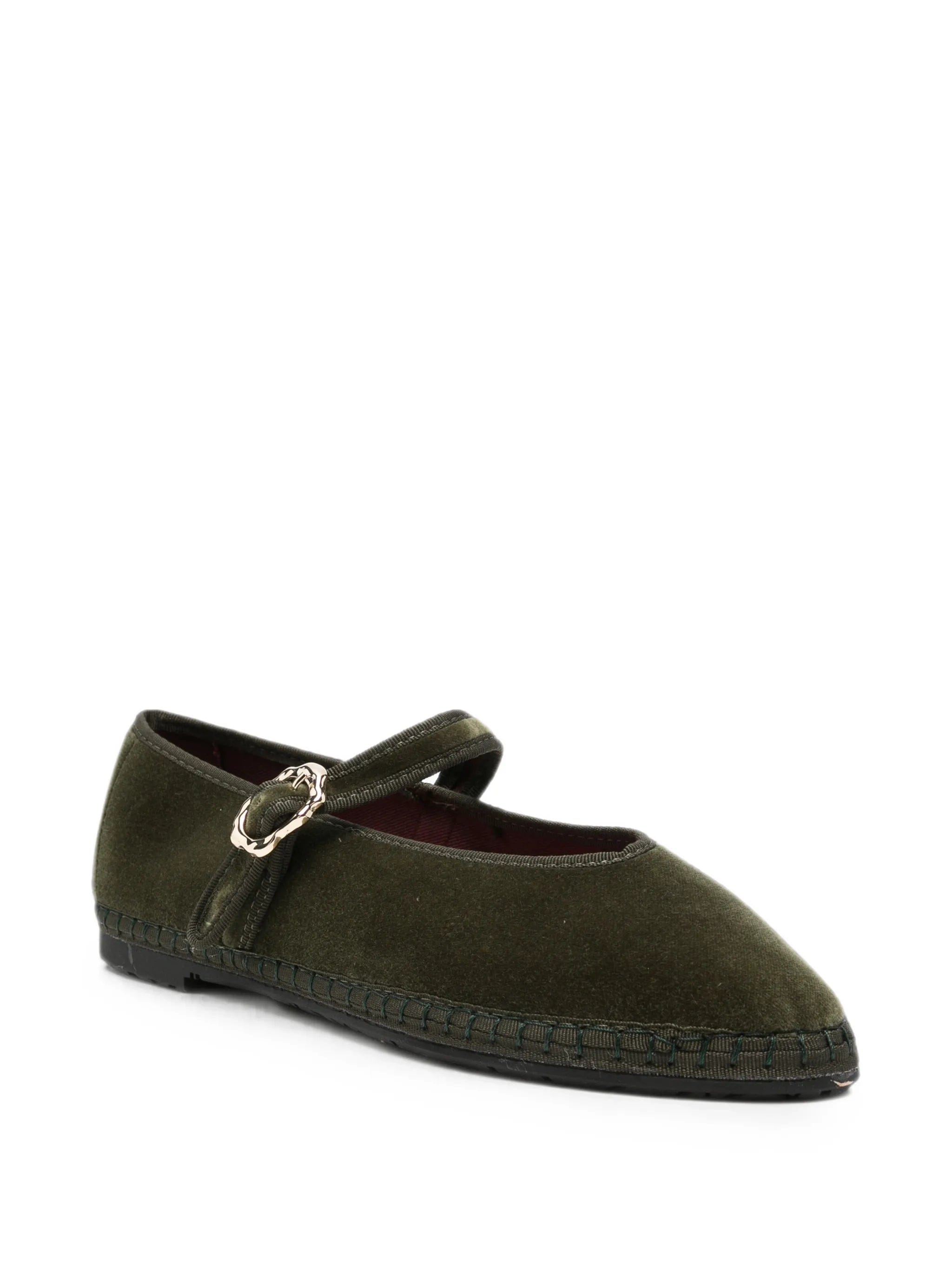 Flabelus Pierre velvet ballet flats