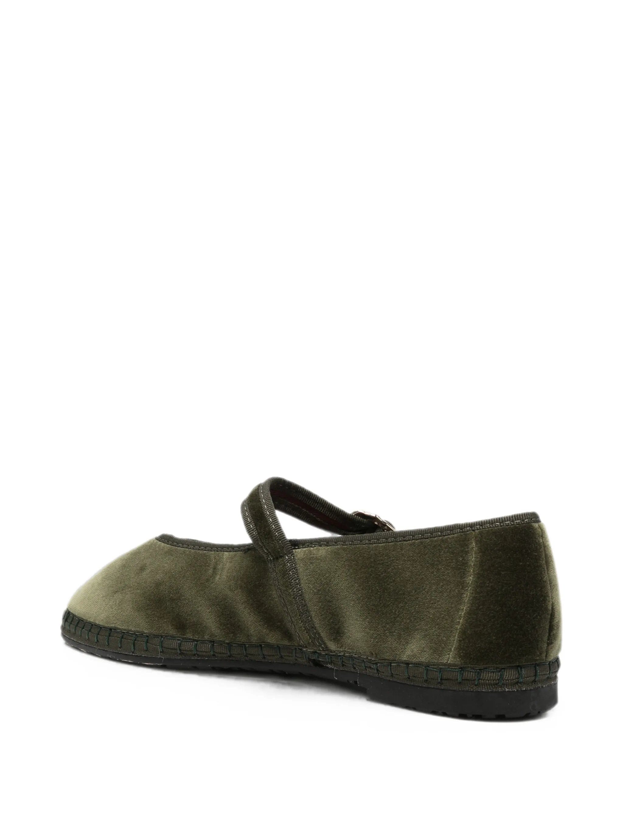 Flabelus Pierre velvet ballet flats