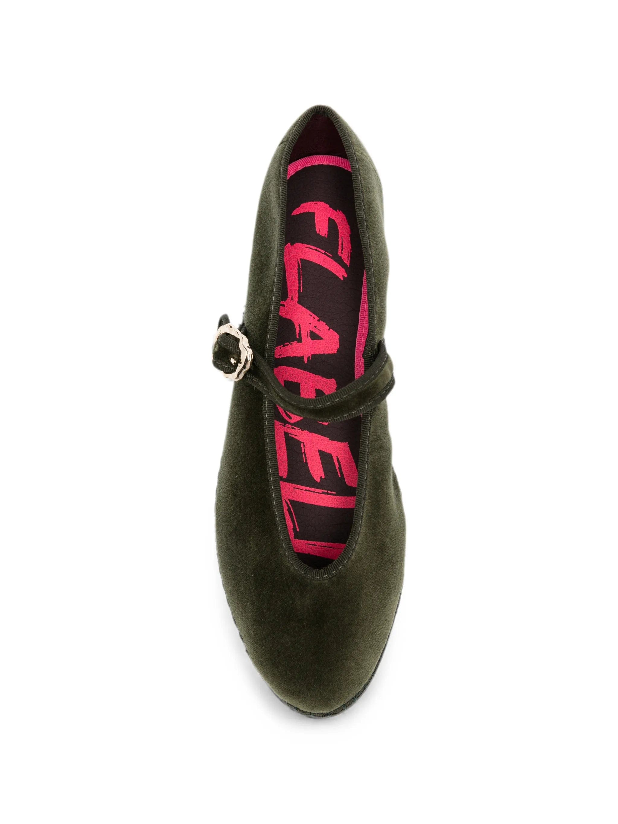 Flabelus Pierre velvet ballet flats