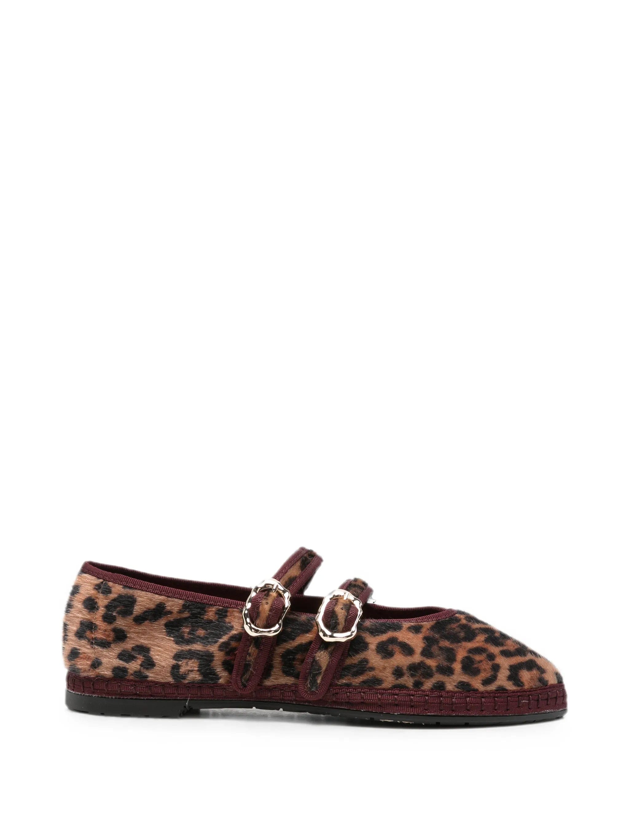 Flabelus Claire leopard - print ballet flats
