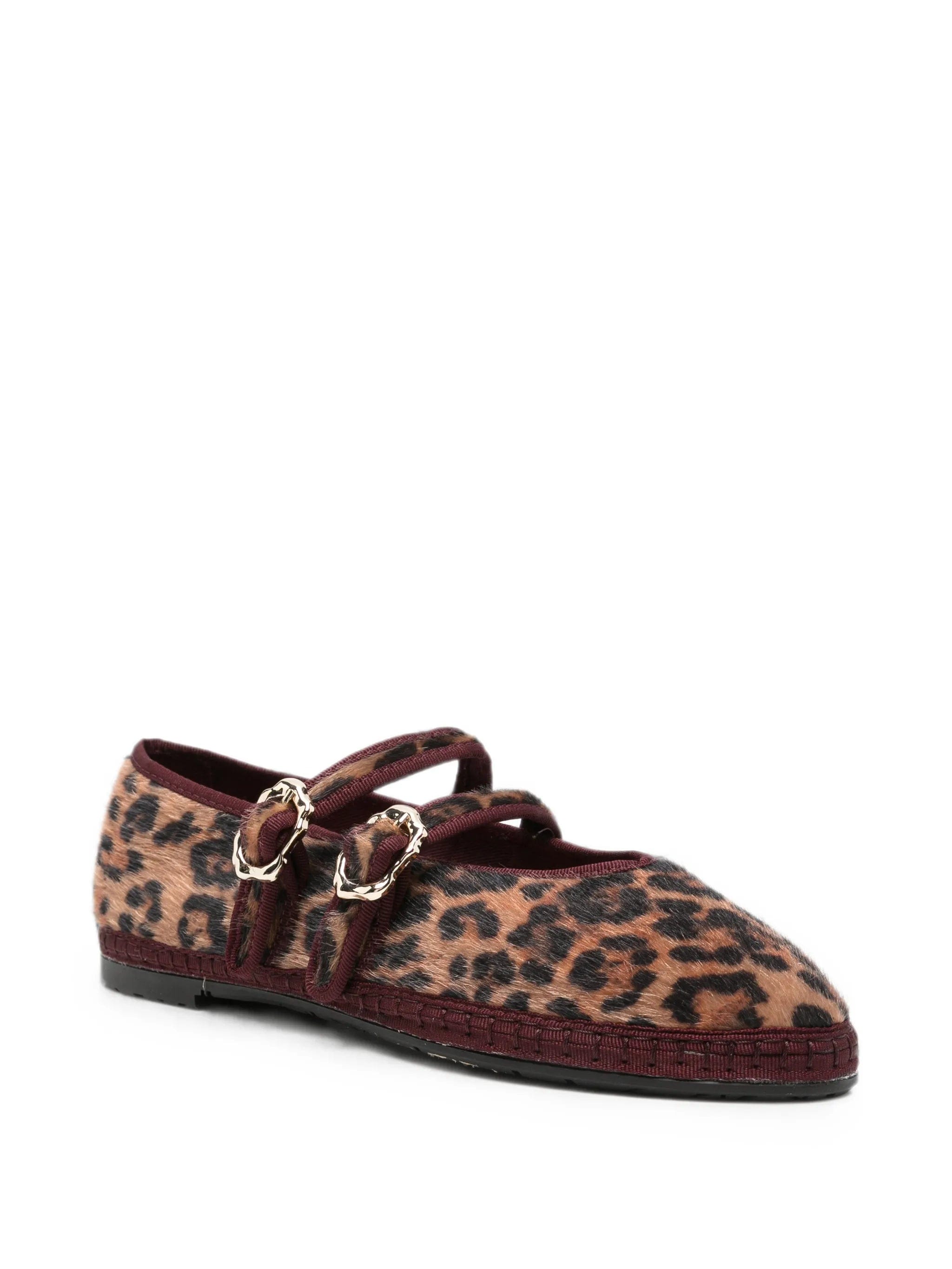 Flabelus Claire leopard - print ballet flats