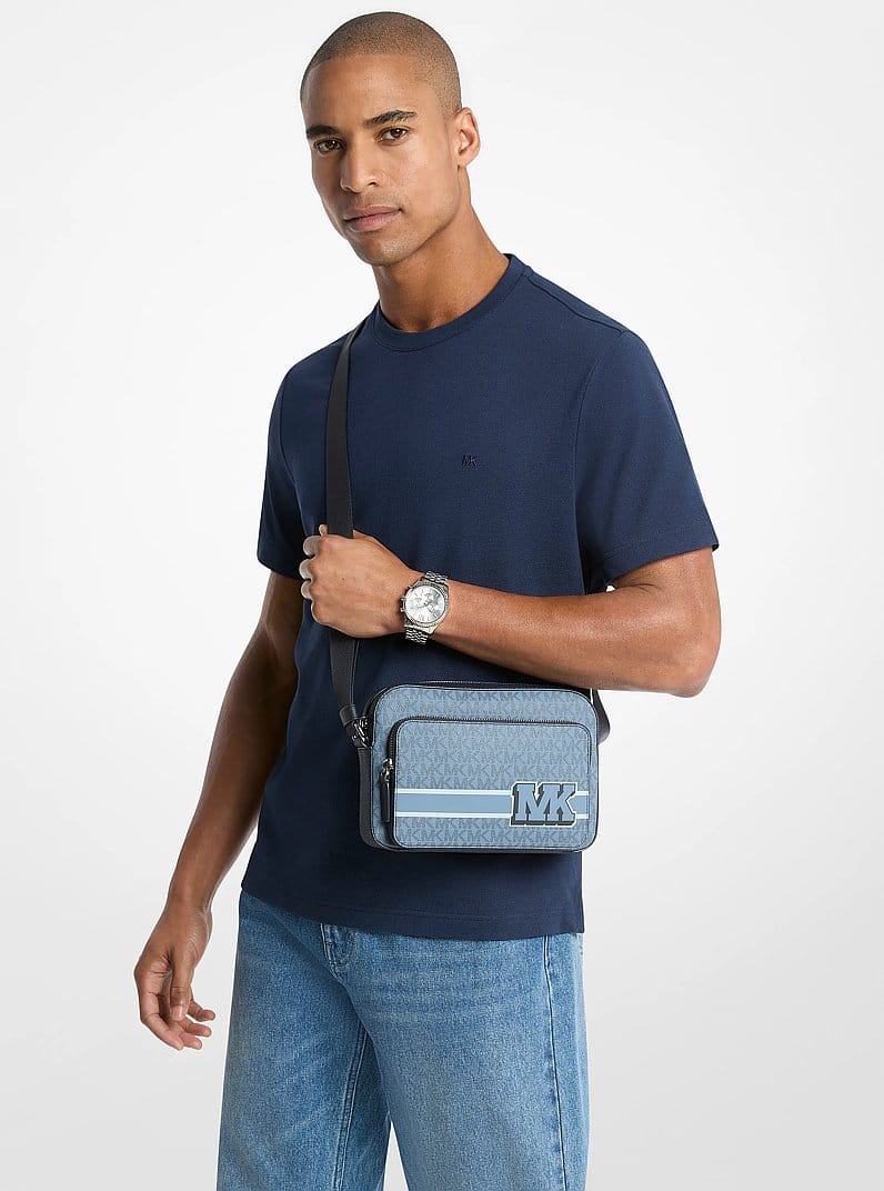 Cooper Embellished Signature Logo Flight Bag