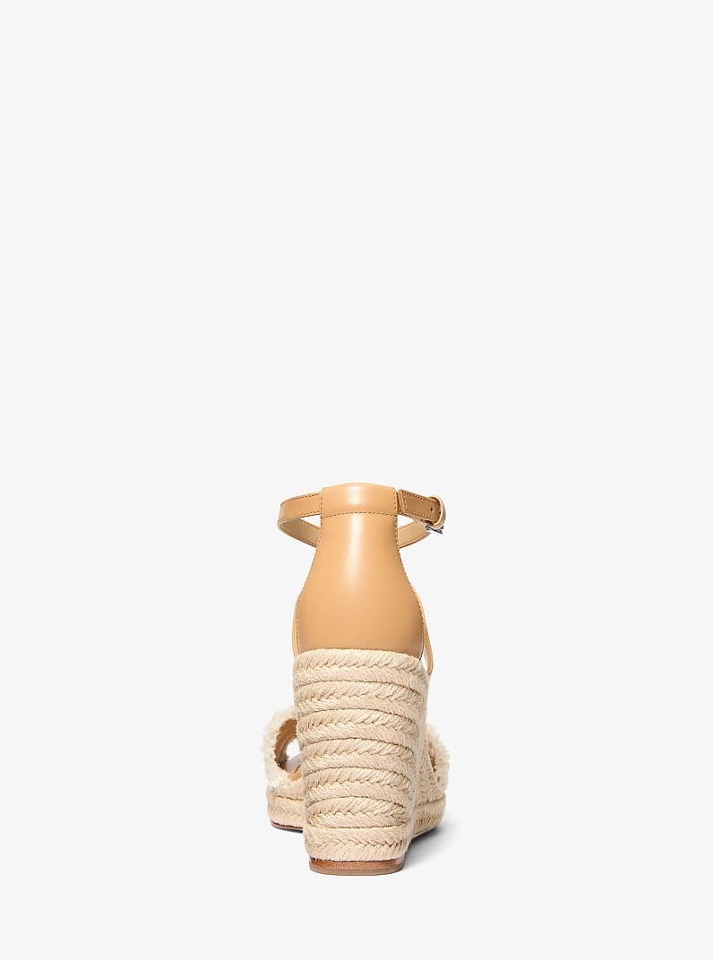 Mandy Linen Wedge Sandal