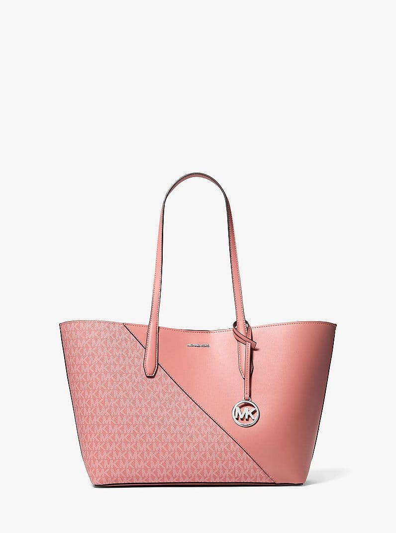 Avalon Medium Signature Logo and Smooth Tote Bag