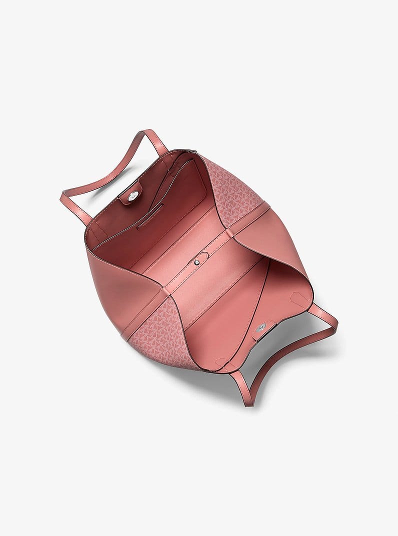 Avalon Medium Signature Logo and Smooth Tote Bag