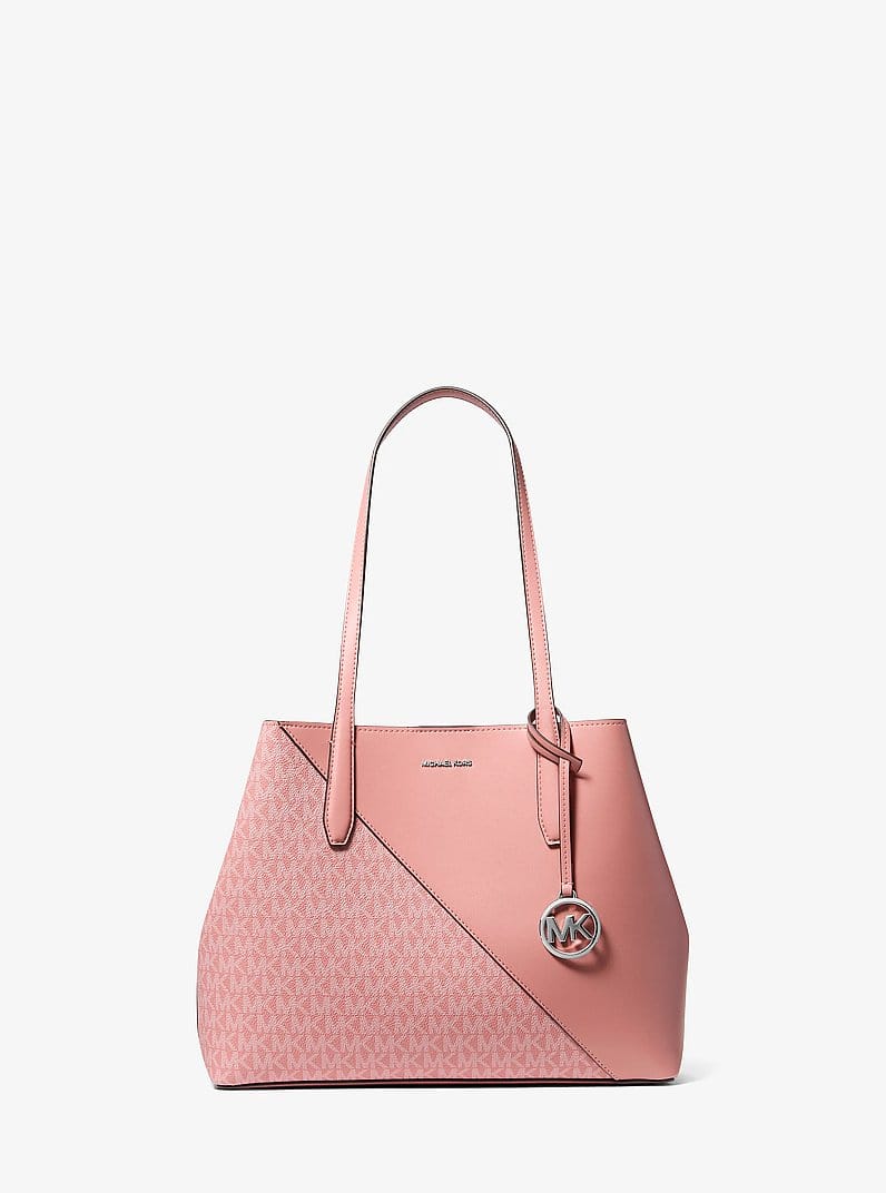 Avalon Medium Signature Logo and Smooth Tote Bag