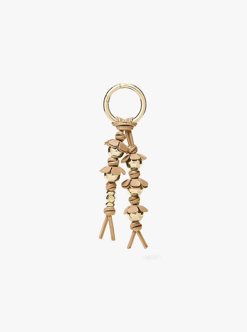 Embellished Floral Bag Charm