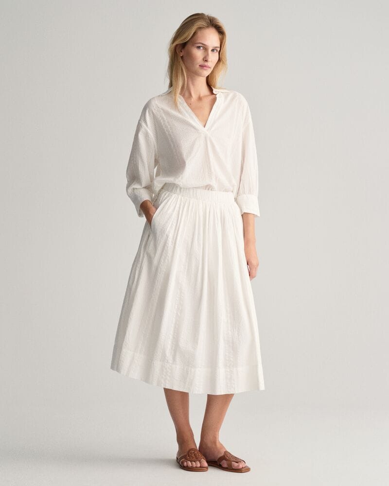 Gant Seersucker Striped Pull - On Skirt