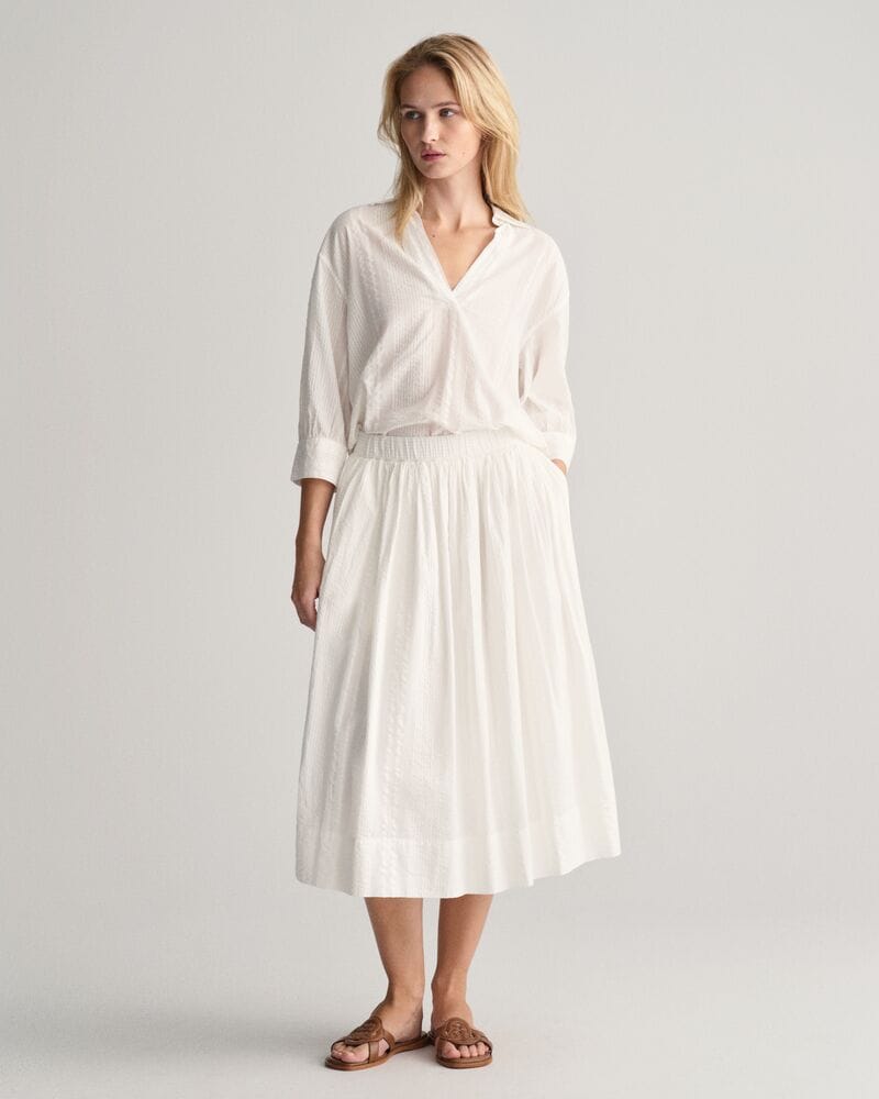 Gant Seersucker Striped Pull - On Skirt