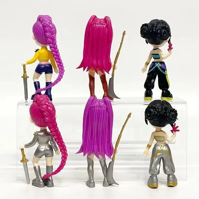 Hunter K - Pop Demon Hunter 6PCS Boxed Set – 4" Collectible Figures for Kids Ages 3+
