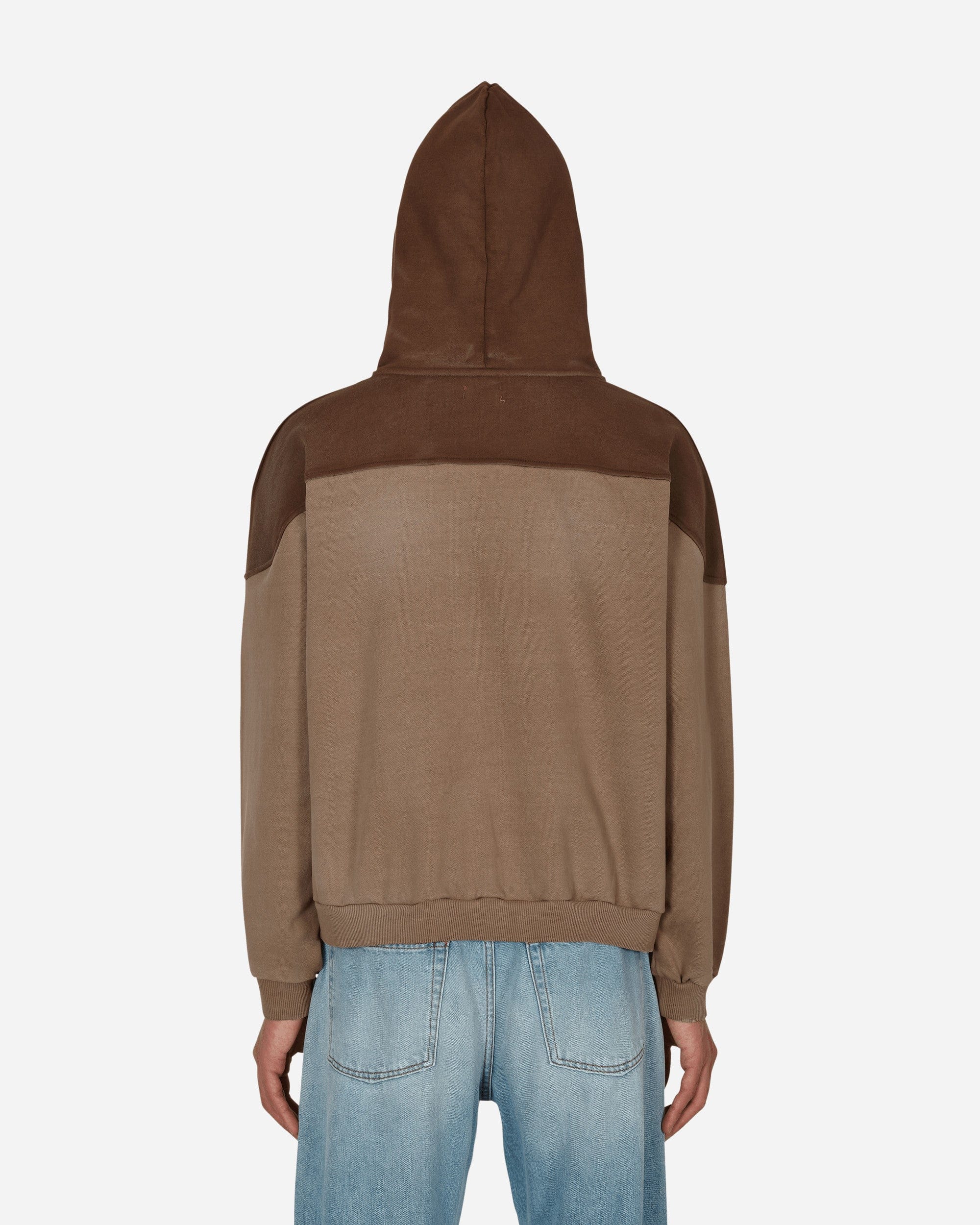 Guess USA Two Tone Hooded Sweatshirt Brown