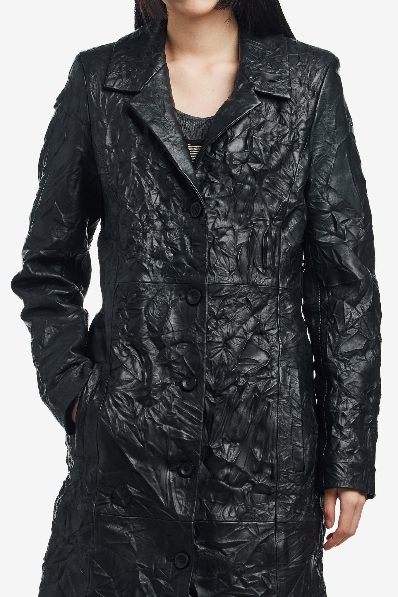 GUESS USA LEATHER COAT