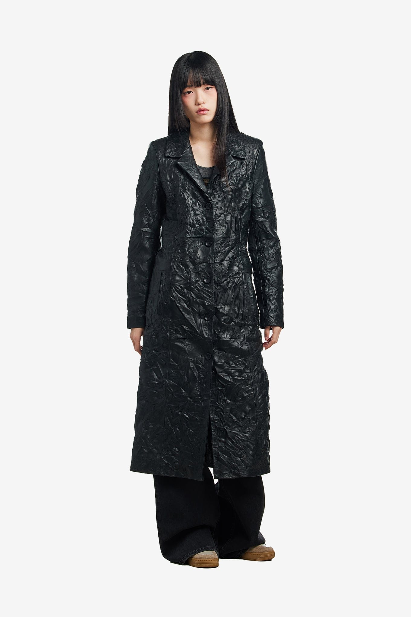 GUESS USA LEATHER COAT