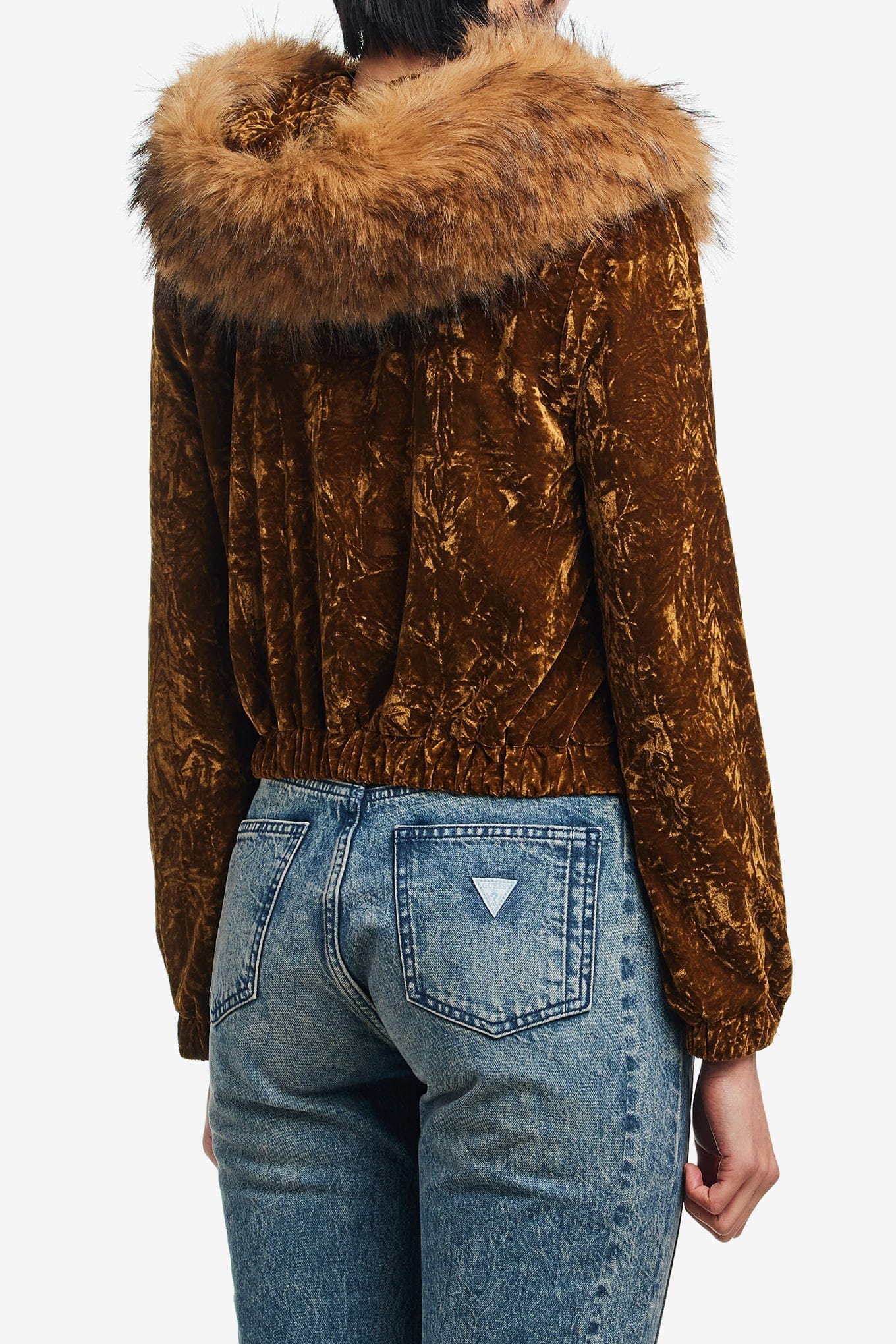 GUESS USA VELOUR HOODIE