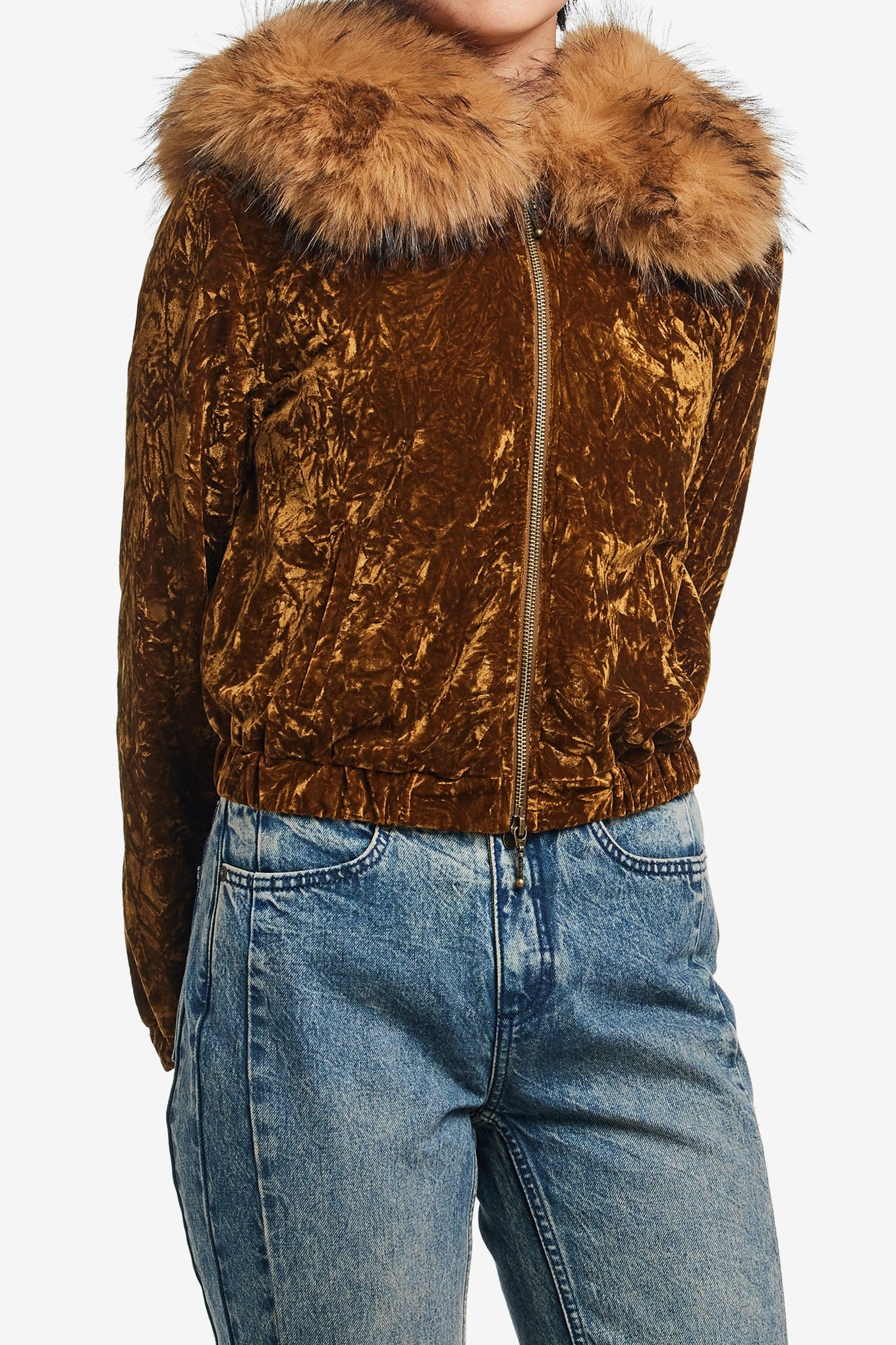 GUESS USA VELOUR HOODIE
