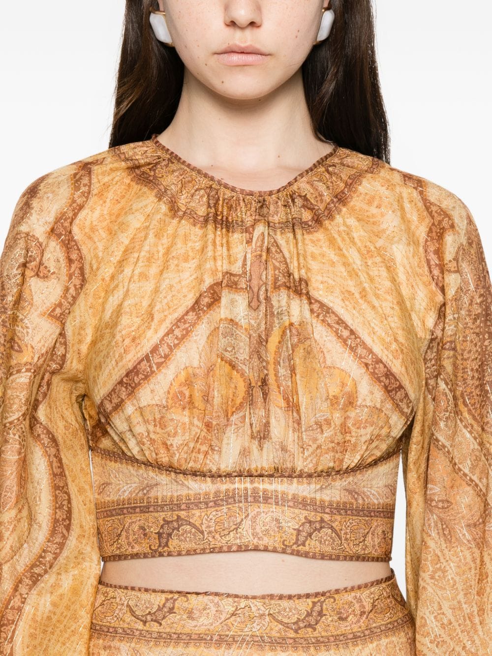 Zimmermann Wanderlust Blouse — Mustard
