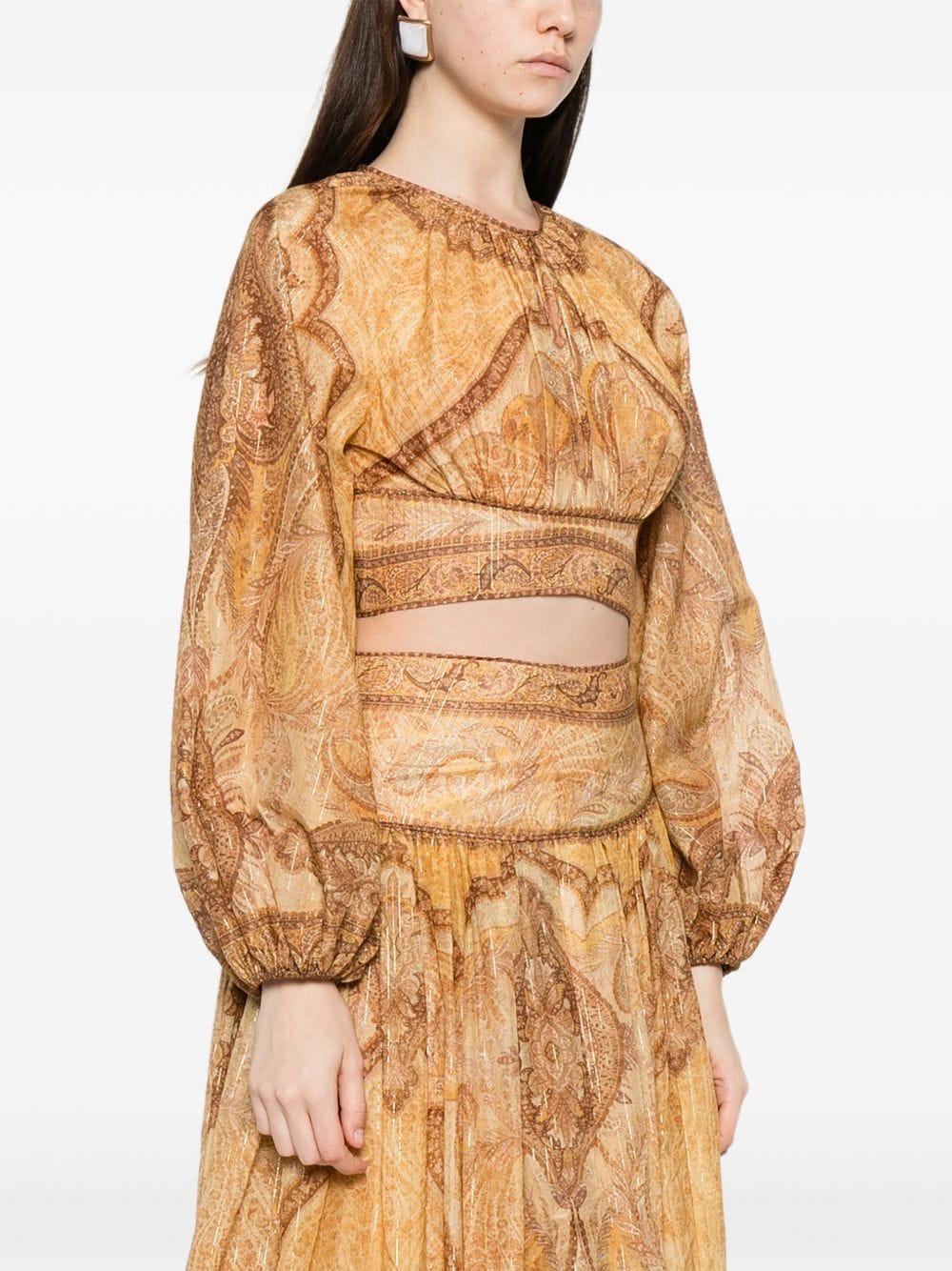 Zimmermann Wanderlust Blouse — Mustard