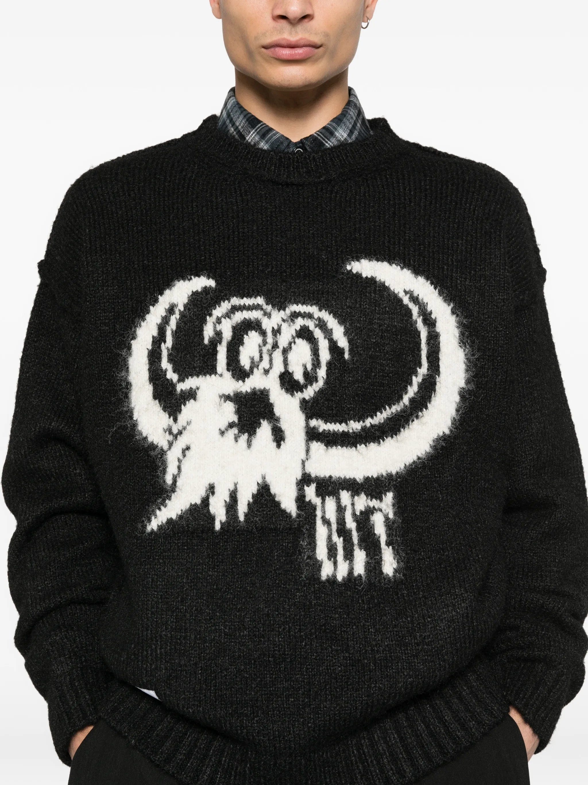 WTAPS graphic crew - neck sweater