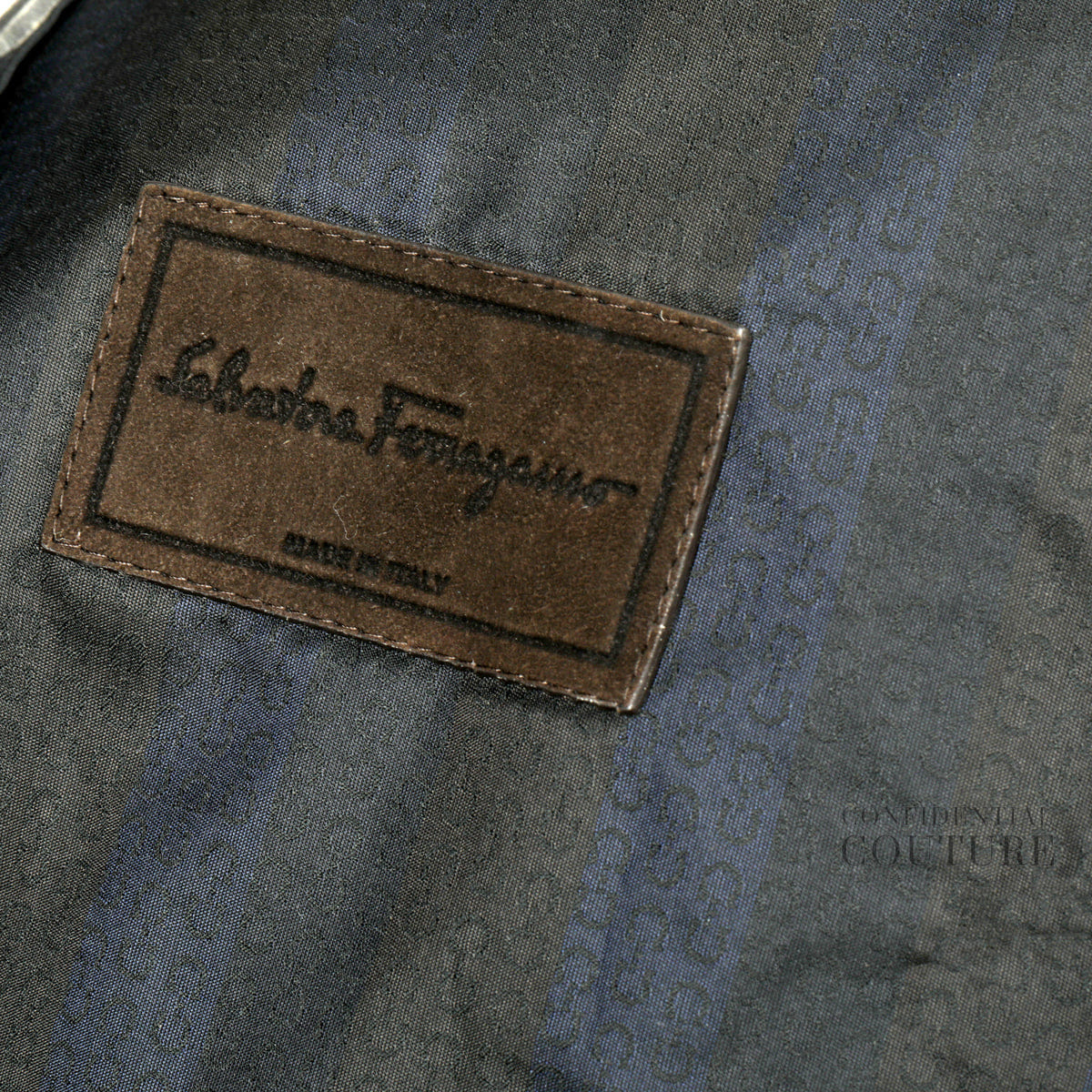 Salvatore Ferragamo Black Trenchcoat Size 48