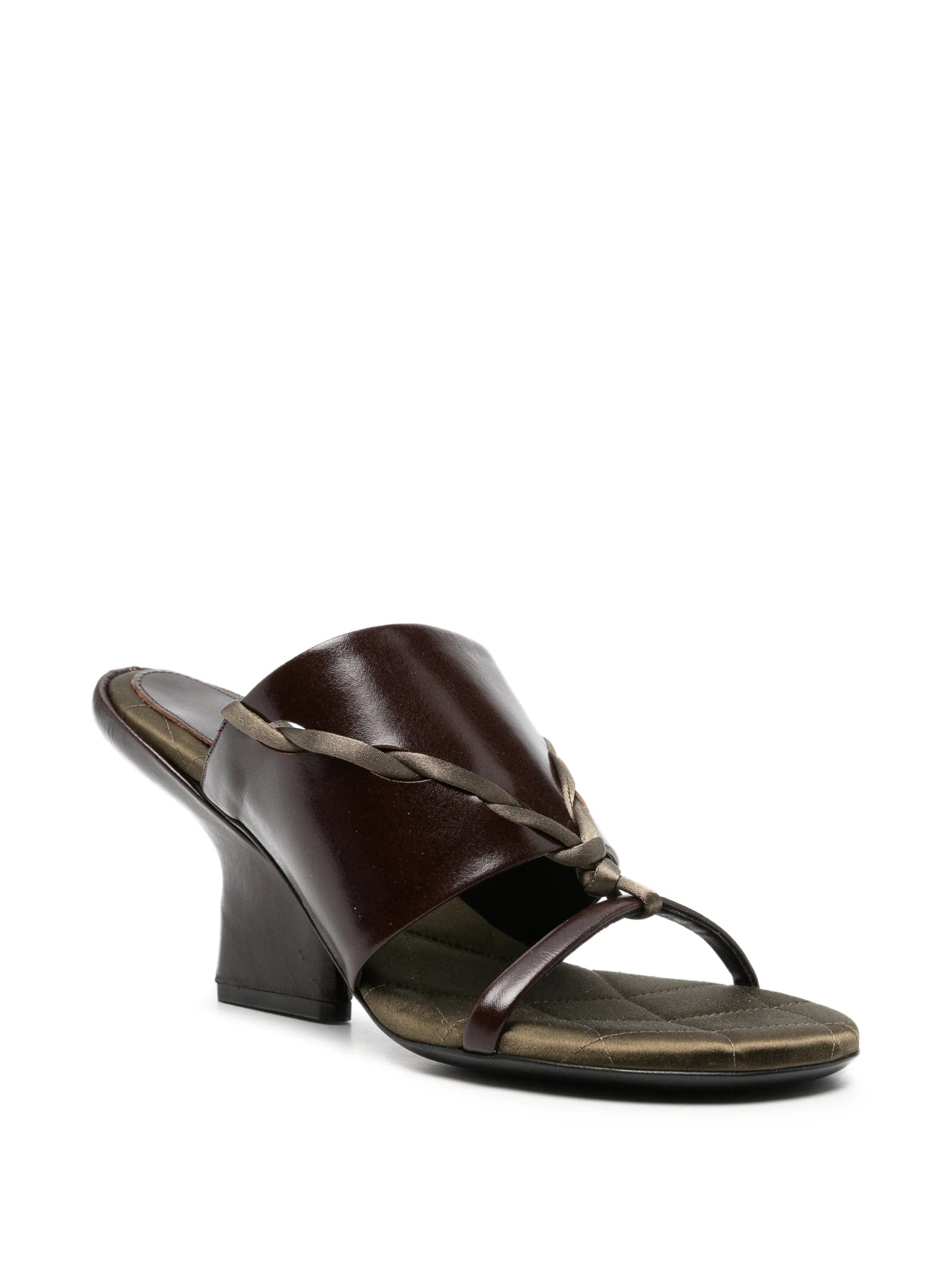 Dries Van Noten braided - strap leather sandals