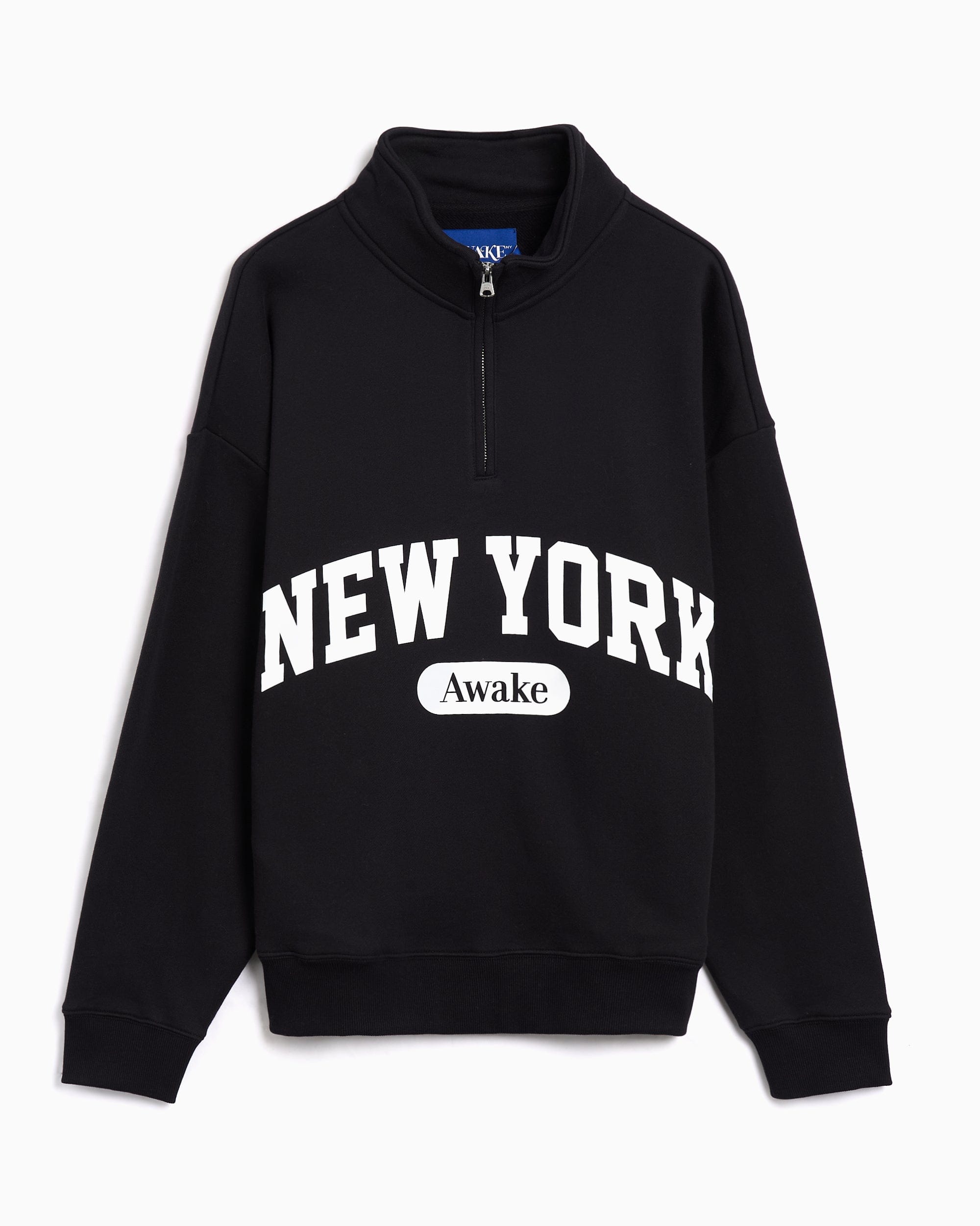 Awake NY Sudadera Half Zip con logo Awake NY Arch para hombre