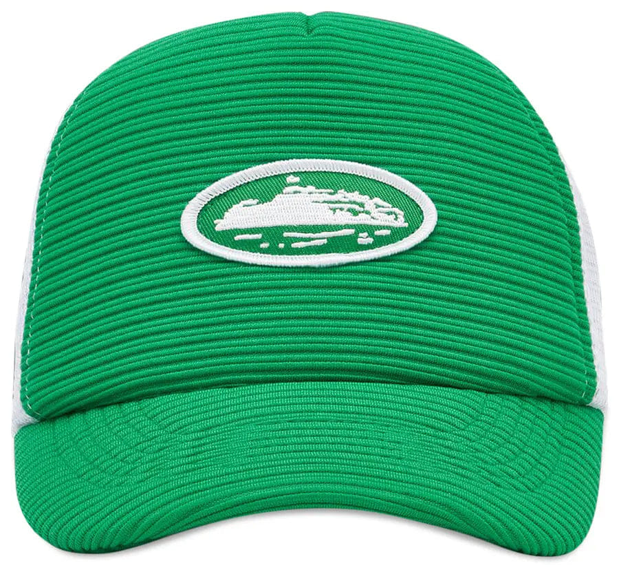 Corteiz Short Peak Trucker Hat Green