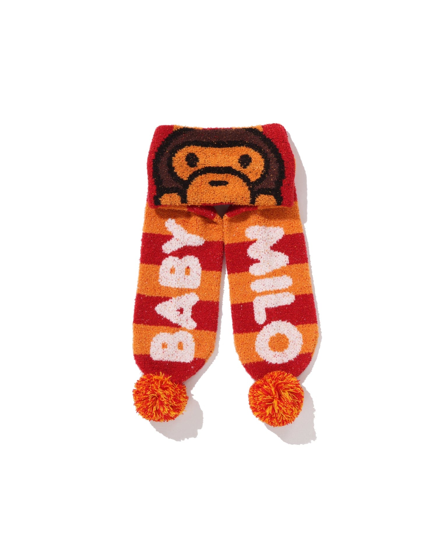 A Bathing APE Kids Baby Milo Stripe Knit Scarf