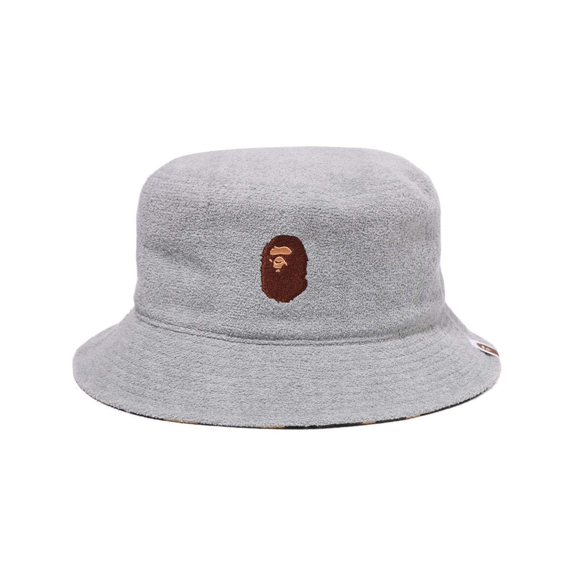 A Bathing Ape BAPE Ape Head Pile Hat Grey