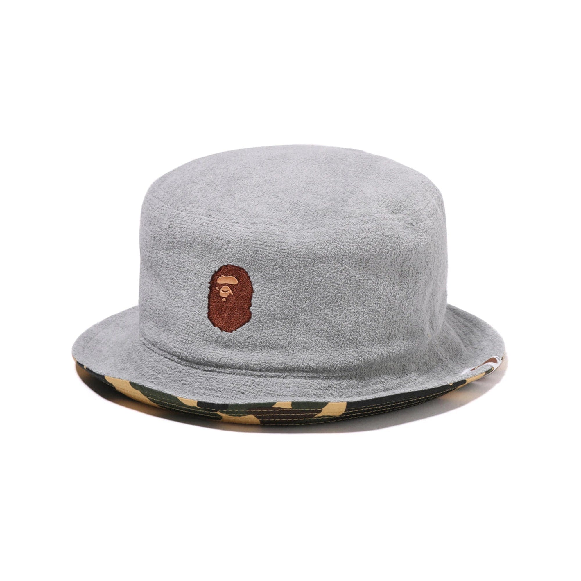 A Bathing Ape BAPE Ape Head Pile Hat Grey