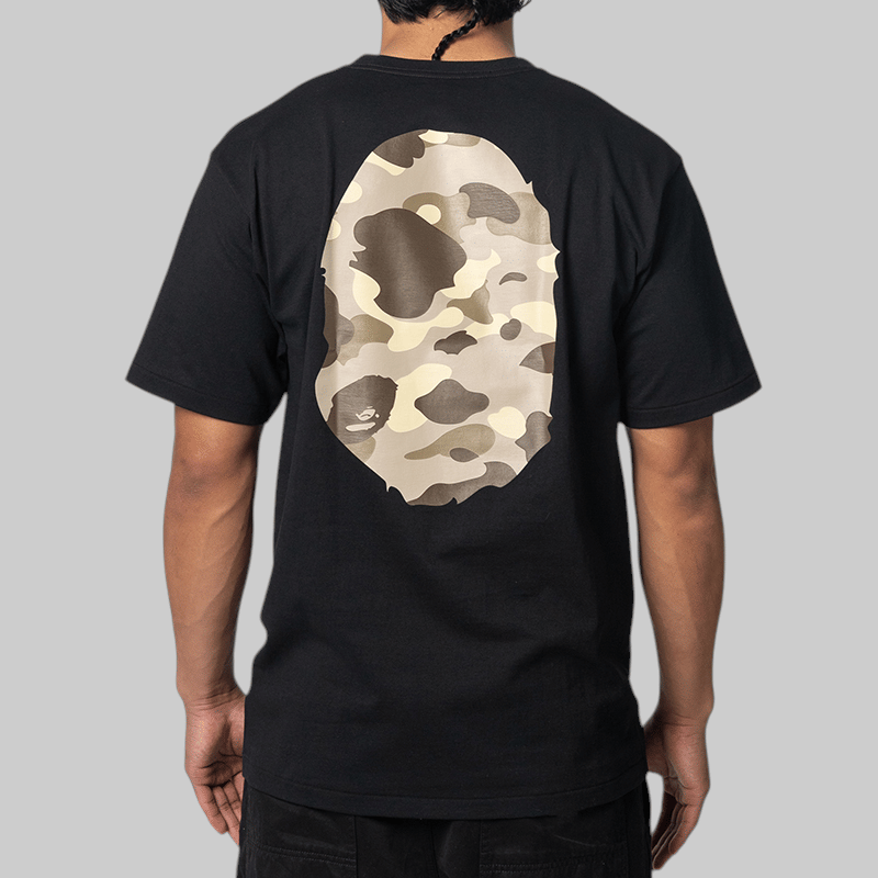 A Bathing Ape® Colour Camo Big Ape Head T - Shirt - Black