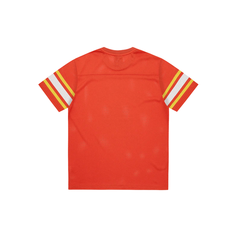 Billionaire Boys Club Crest Logo Mesh Football Shirt Orange