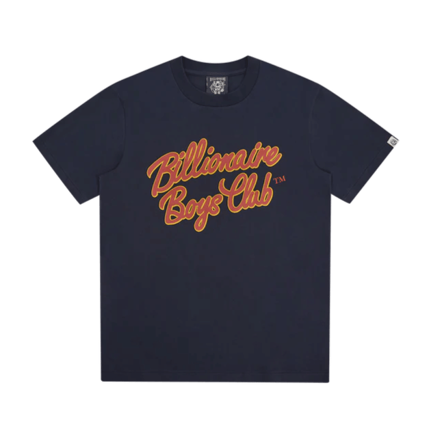 Billionaire Boys Club Script Logo T - shirt Navy