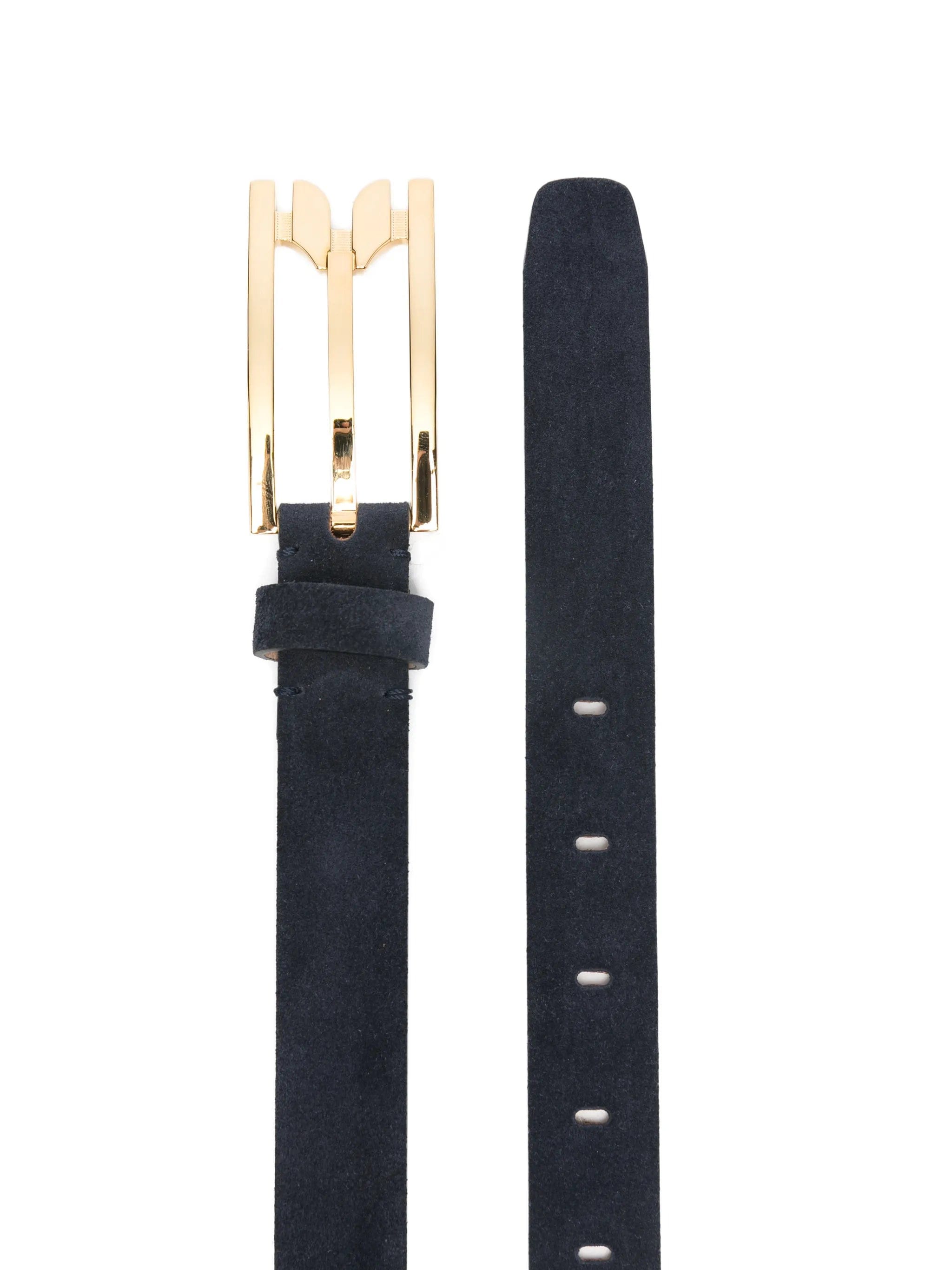 Victoria Beckham pin - buckle suede belt