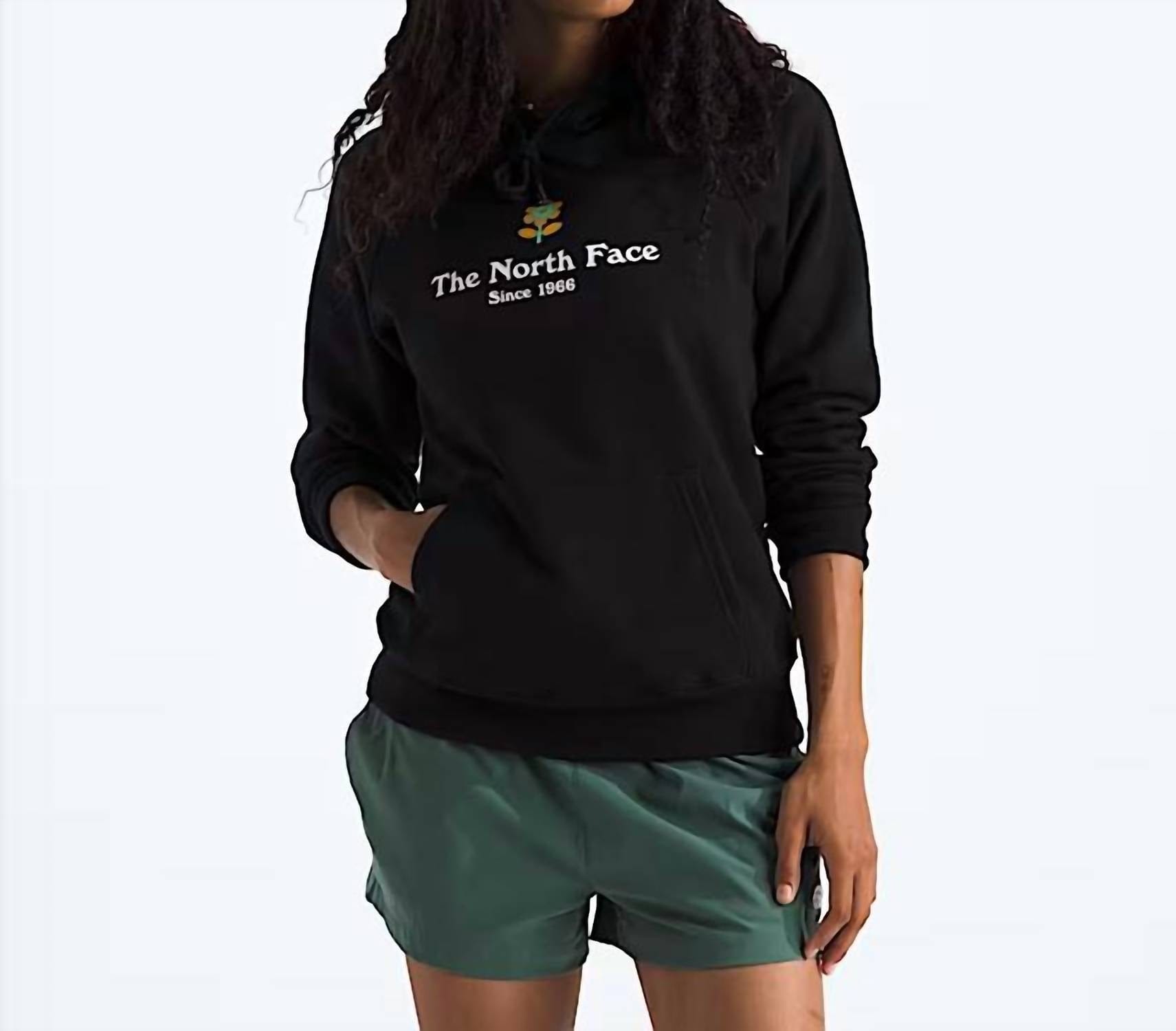 Flower Women's Strange Colorful World Flower Hoodie In Jk3 - Tnf Black