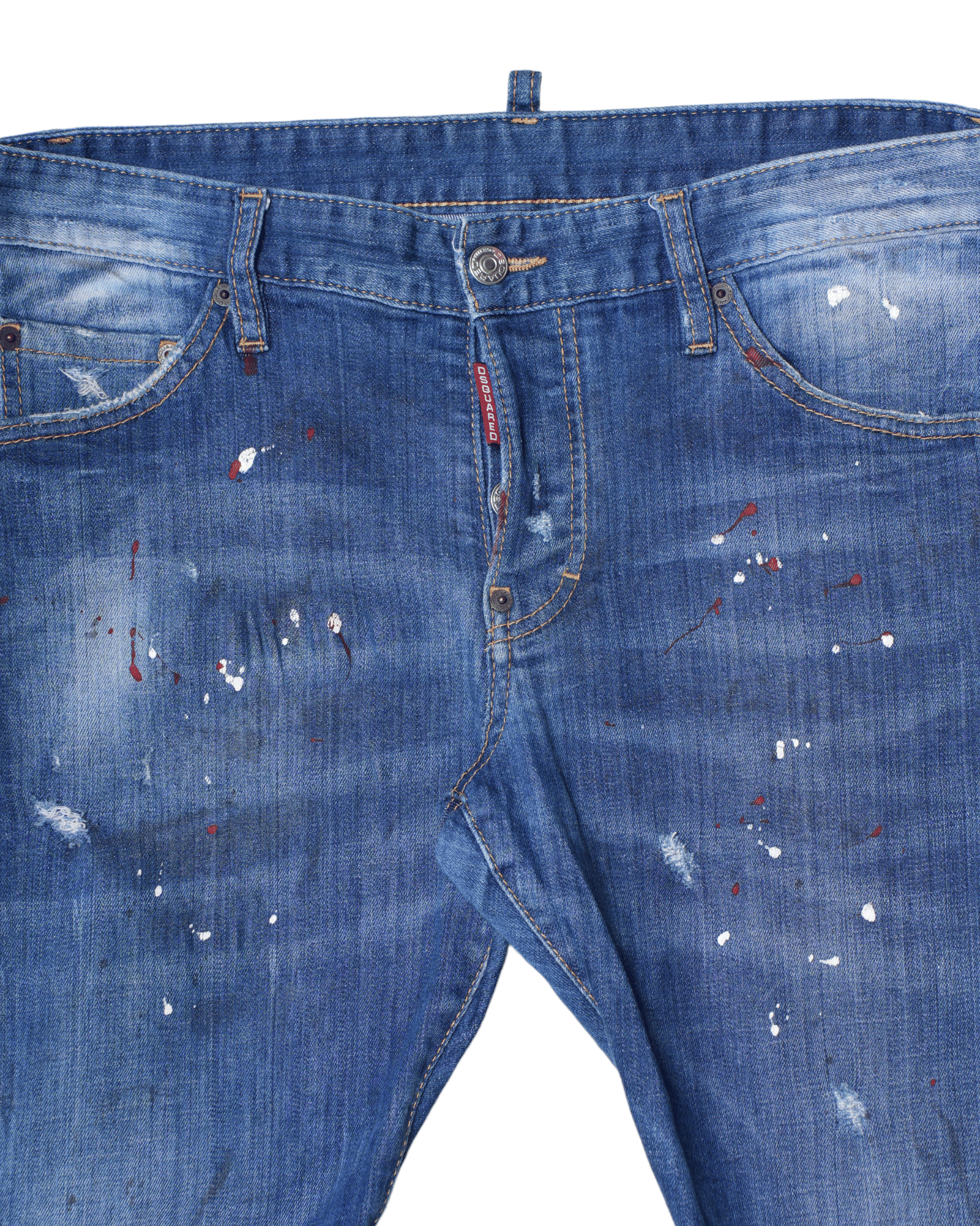 DSQUARED2 Dsquared 2 Medium Red Spots Wash Jennifer Jeans